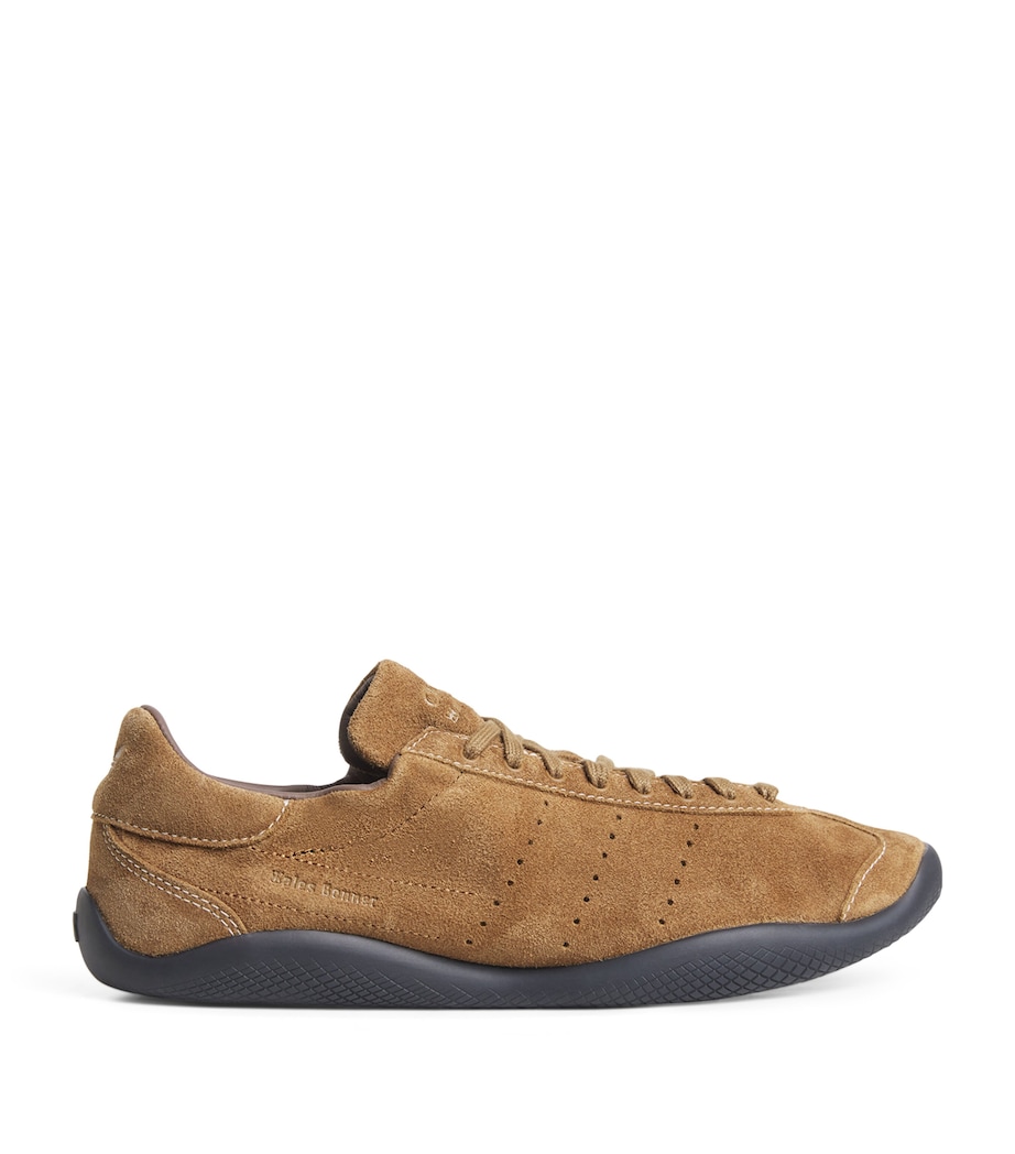 adidas Mens x Wales Bonner Suede Low-Top Sneakers Suplicol/earthst/blk Image 1