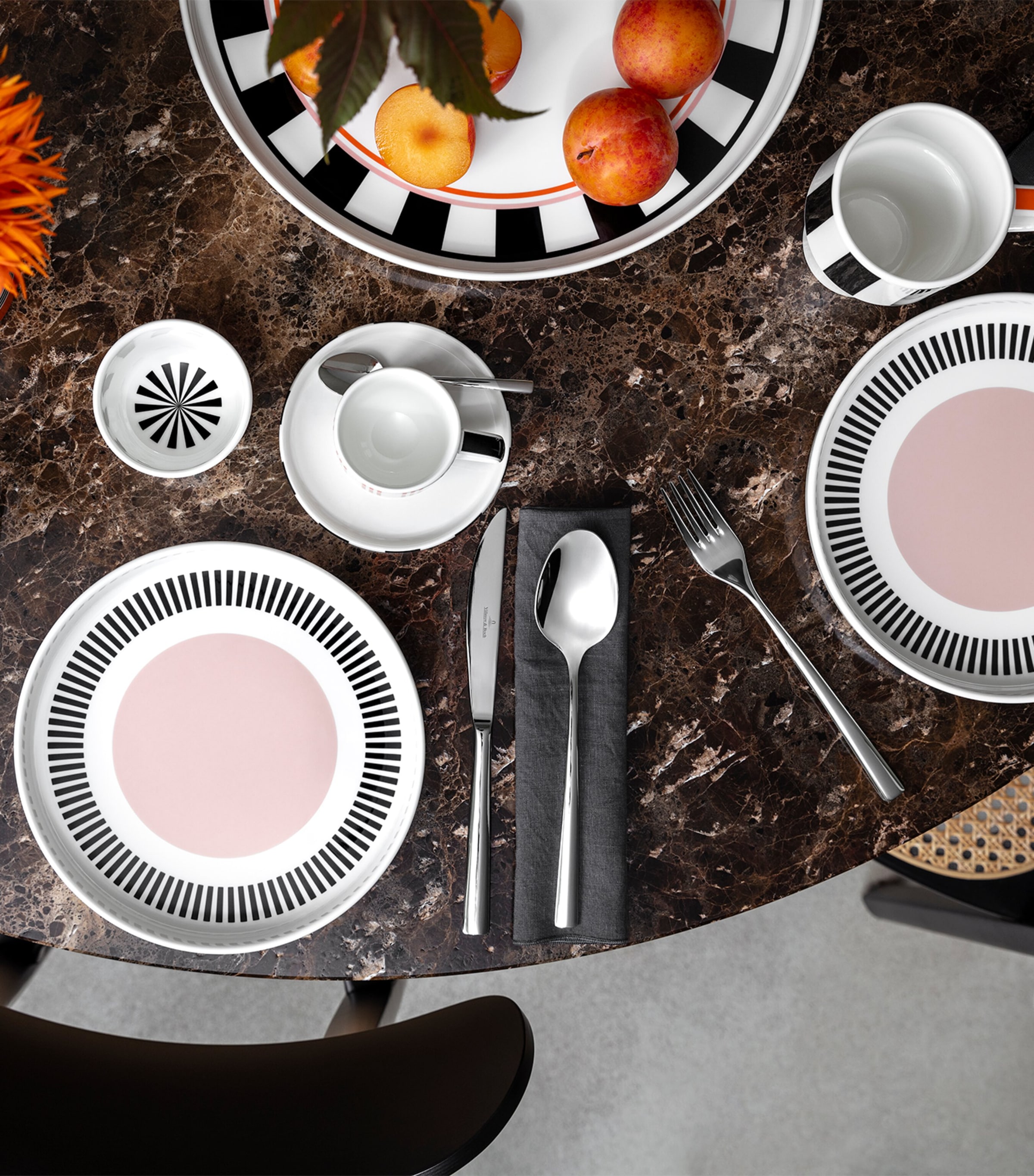 Porcelain Memphis Dessert Plate (21cm) WHITE Image 2