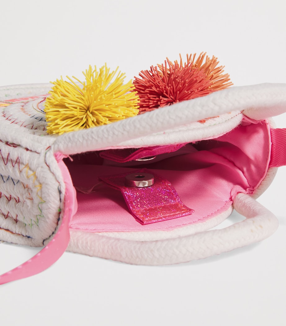 Billieblush Woven Top-Handle Bag Pink Image 3