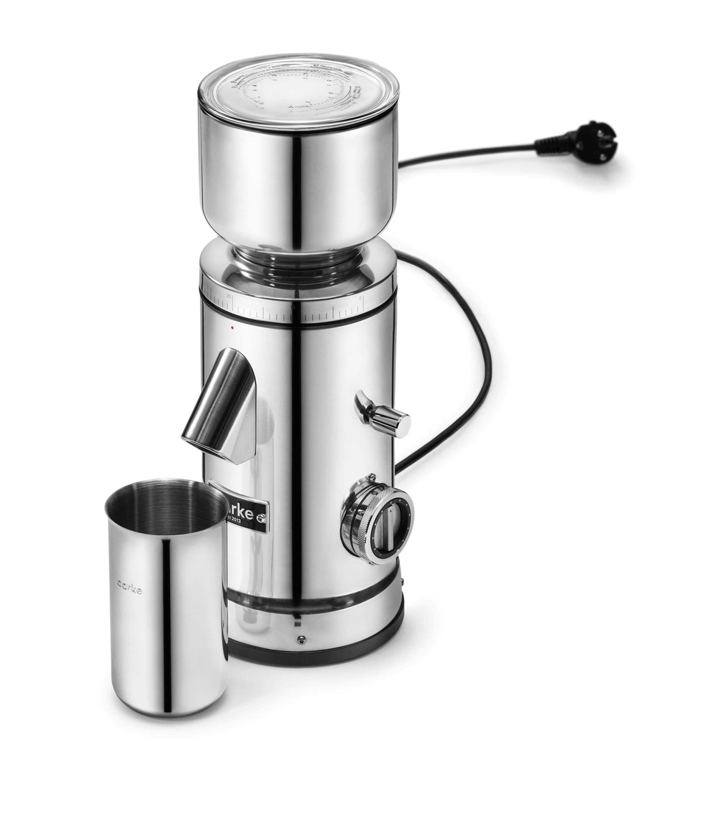 Stainless Steel Flat Burr Coffee Grinder STEEL Image 3