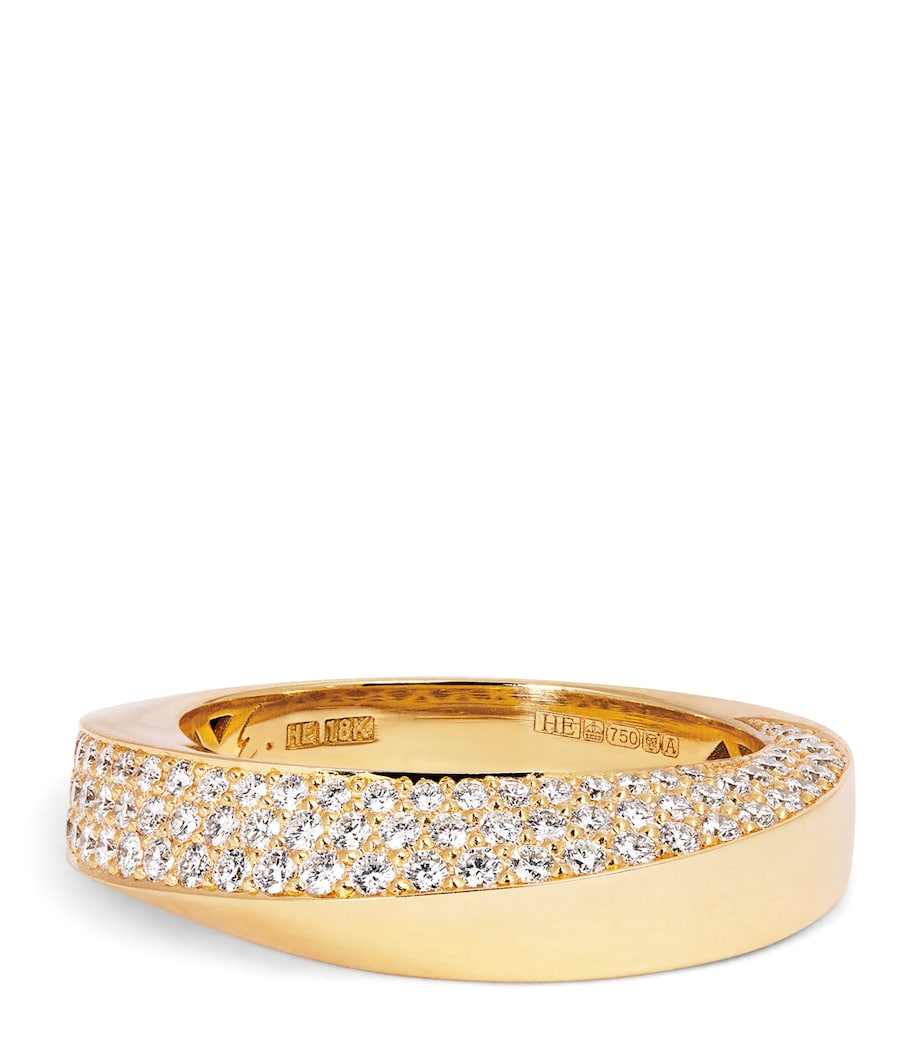 Yellow Gold and Diamond Aurea Spira Ring YELLOW GOLD Image 1