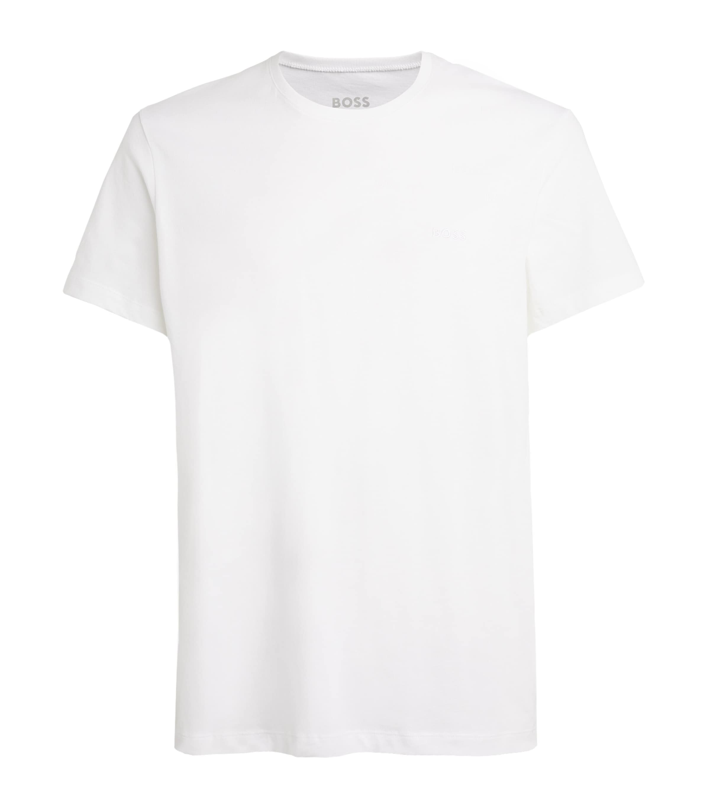 Hugo Boss Cotton Embroidered T-shirt In White