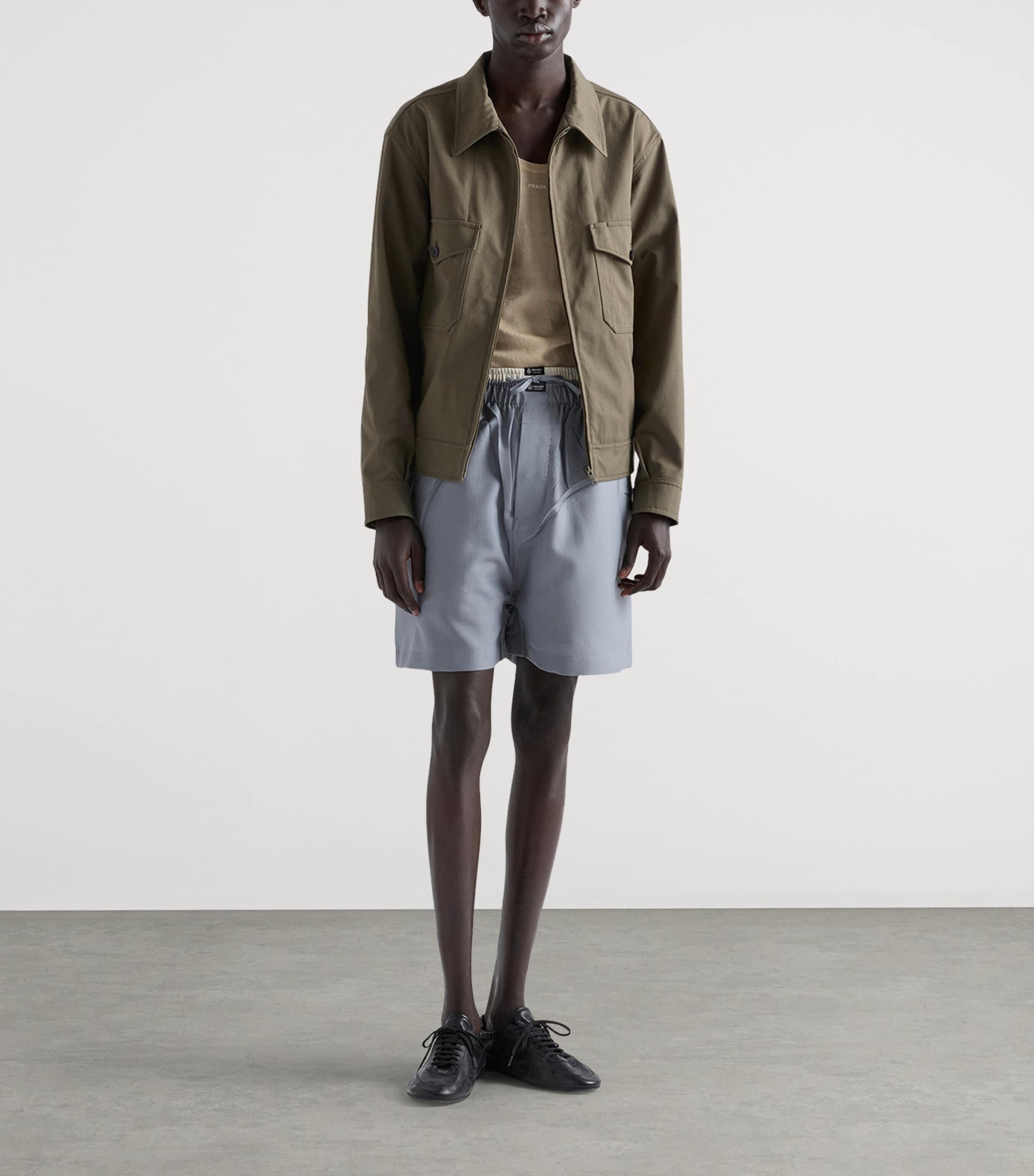 Prada Mens Technical Jacket Green Image 2