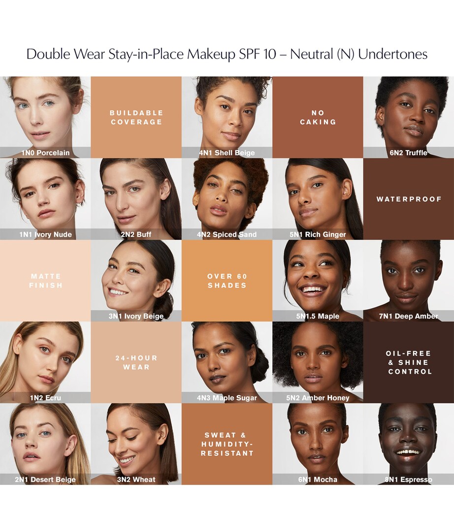 Double Wear Stay-in-Place Foundation SPF 10 6W1 SANDALWOOD Image 5