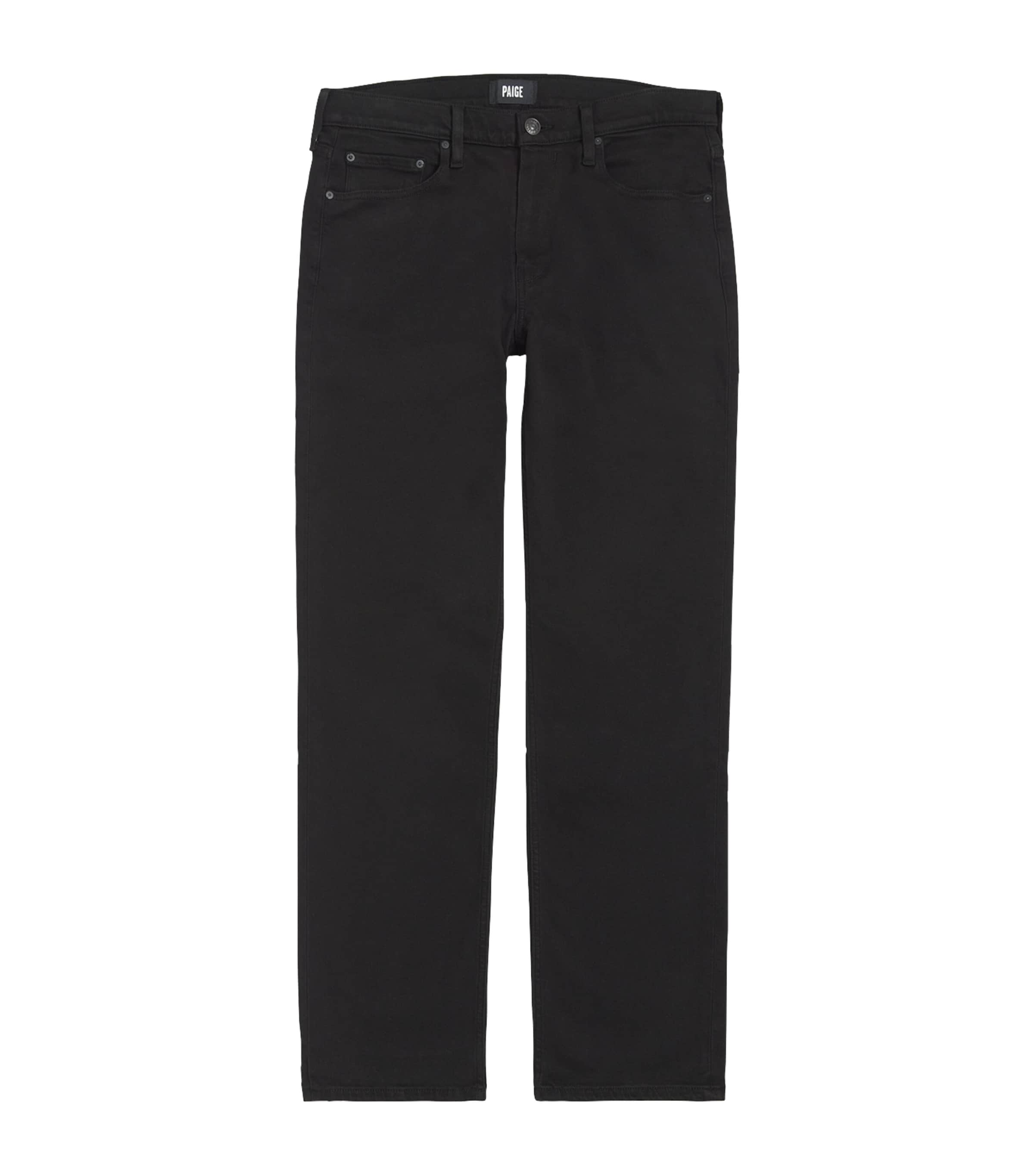 Paige Transcend Vintage Doheny Straight Jeans In Black