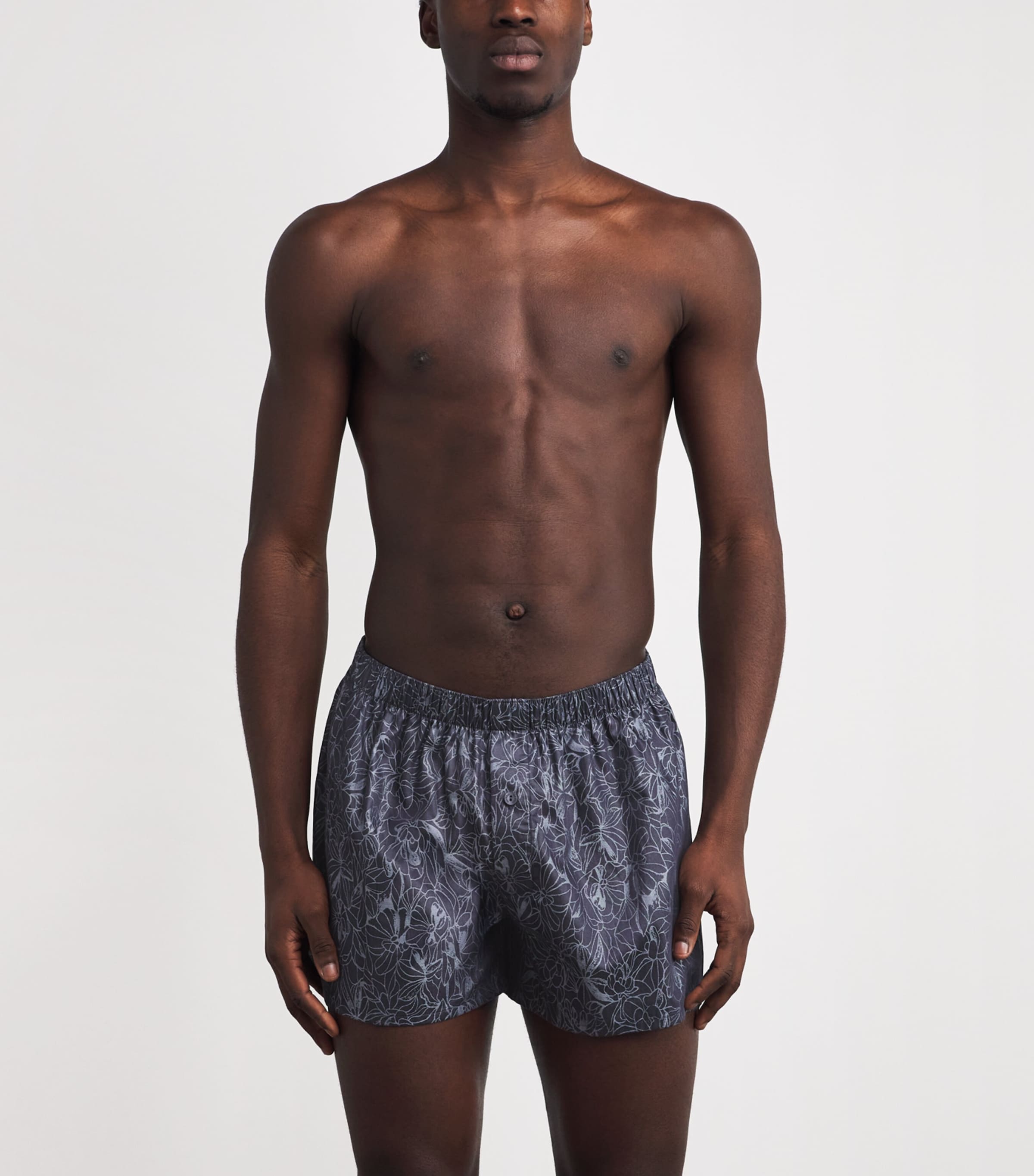 Cotton Floral Boxer Shorts 3038 NIGTSHAD WOVEN Image 2