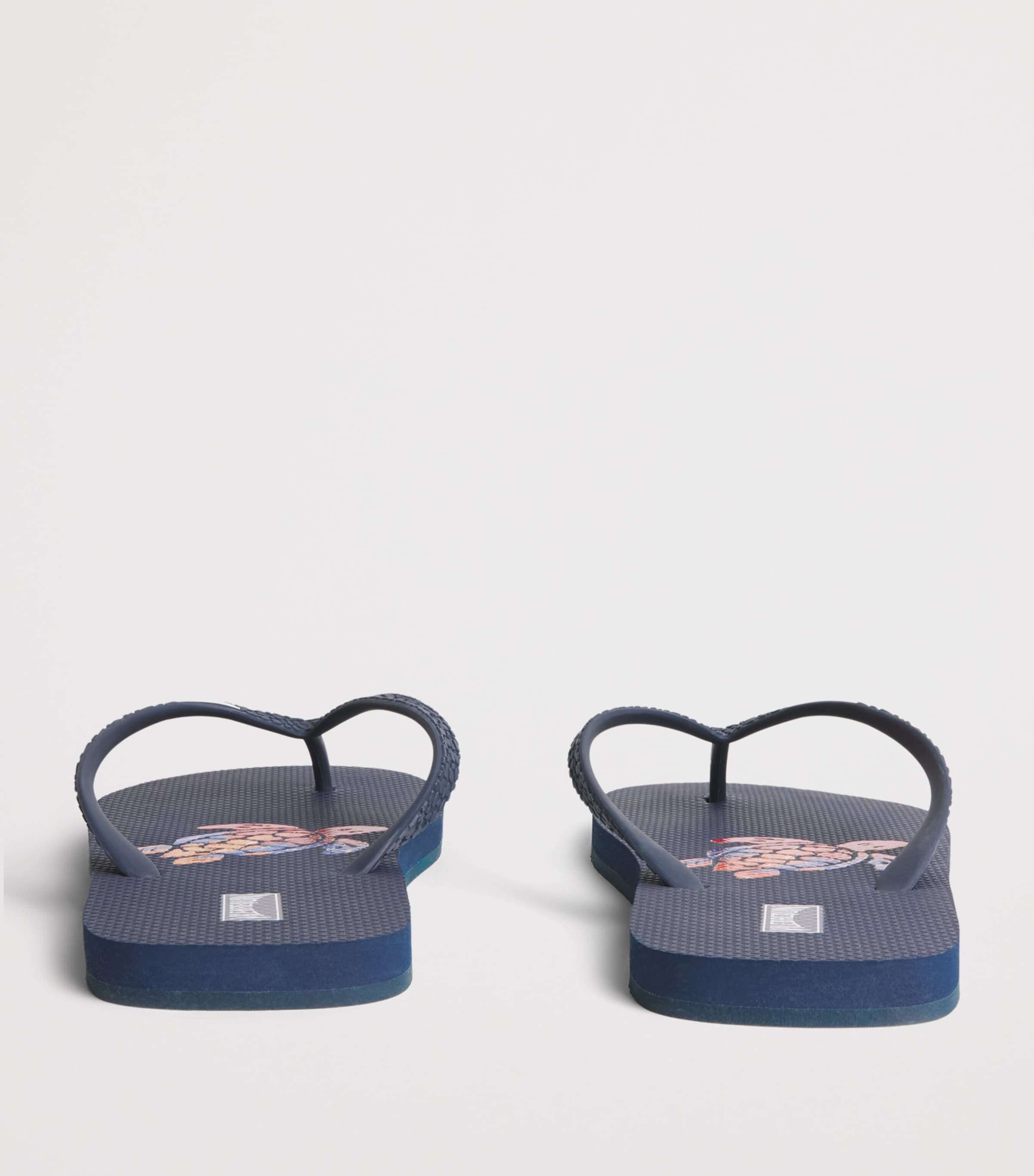 Vilebrequin Turtle Flip Flops Bleu Marine Image 5