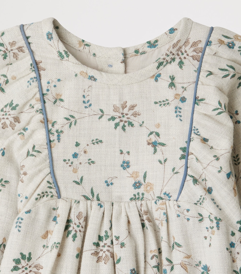 Cotton-Blend Floral Dress (6-18 Months) PERLE Image 3