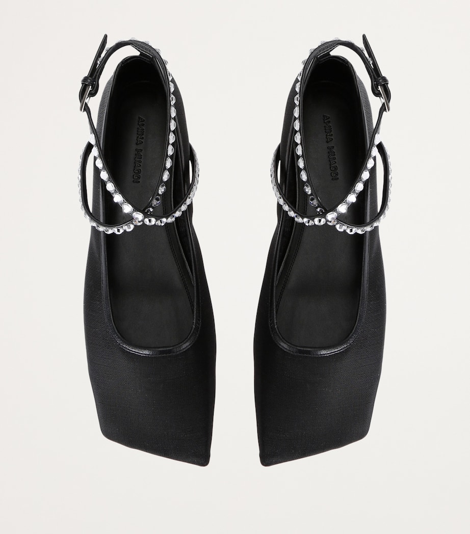 Embellished Ane Ballet Flats BLK/WHITE Image 4