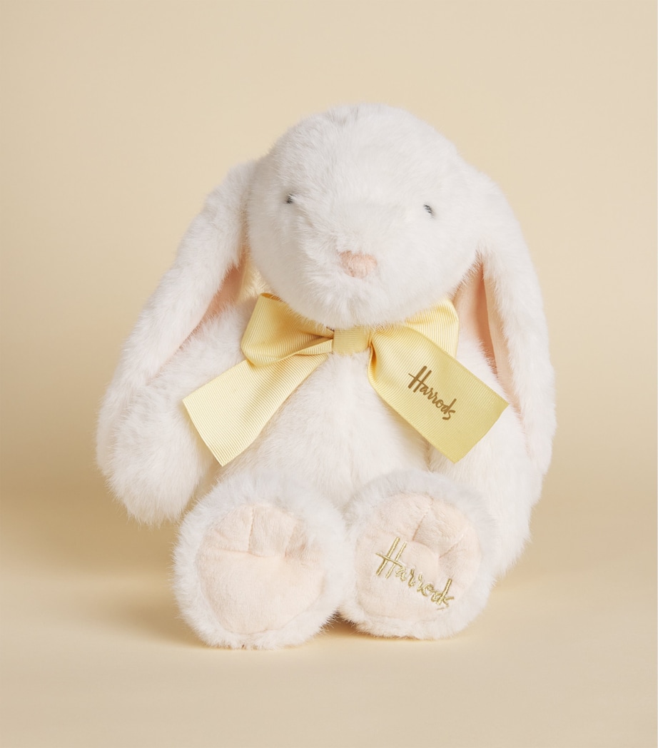 Harrods Plush White Bunny and Belgian Chocolate Easter Egg White Image 2