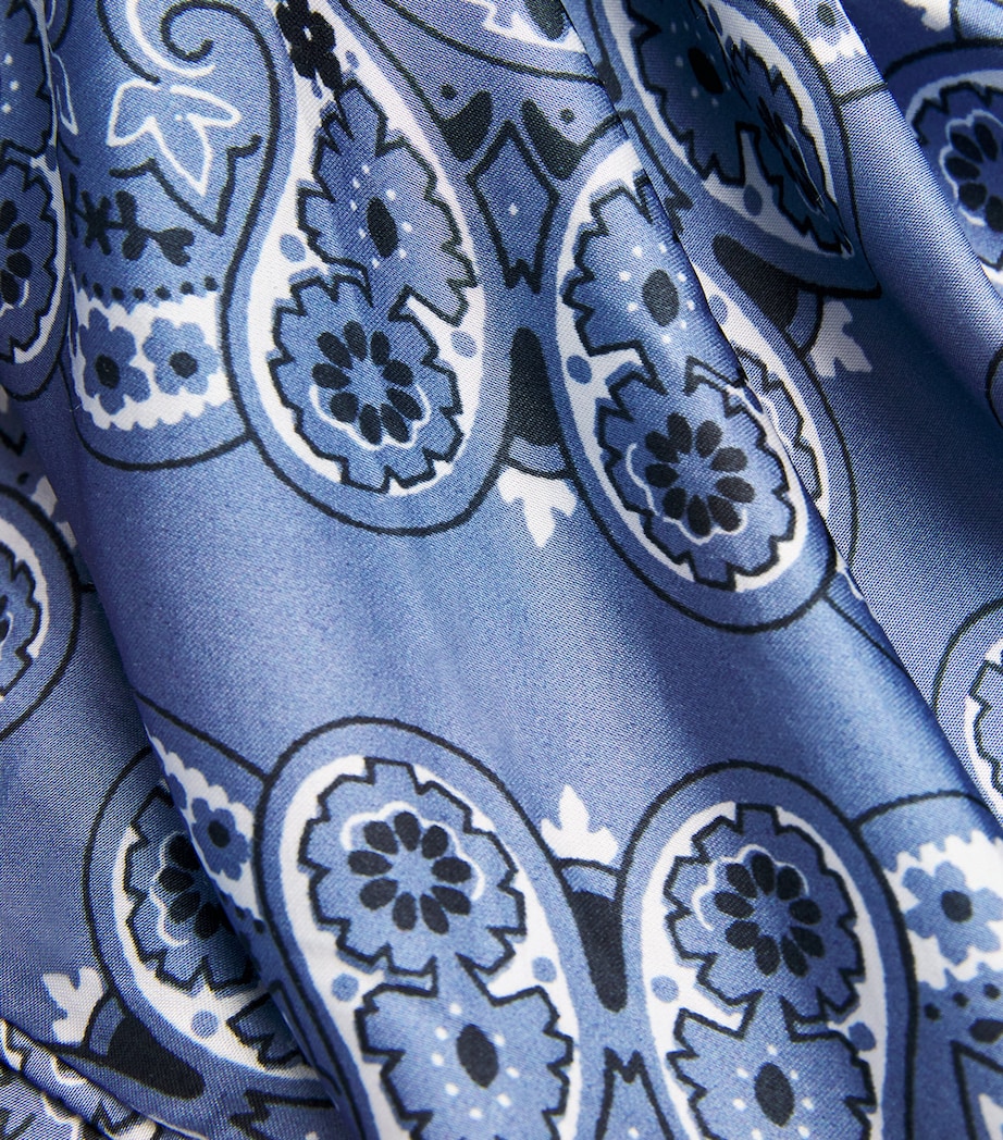 Layered Bandana Print Midi Dress BLUE BANDANA PRINT Image 5