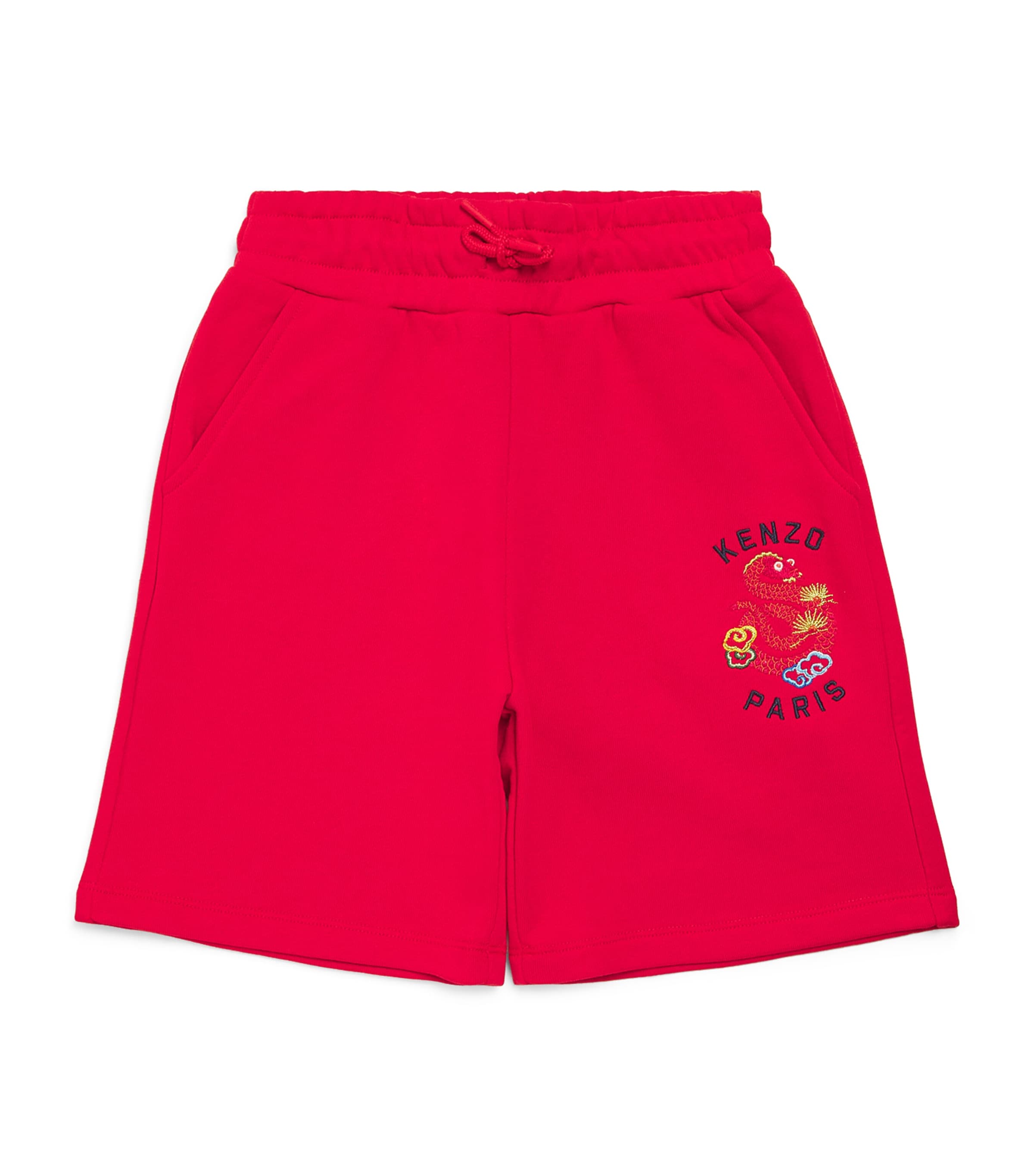 Kenzo Lunar New Year Bermuda Shorts In Red