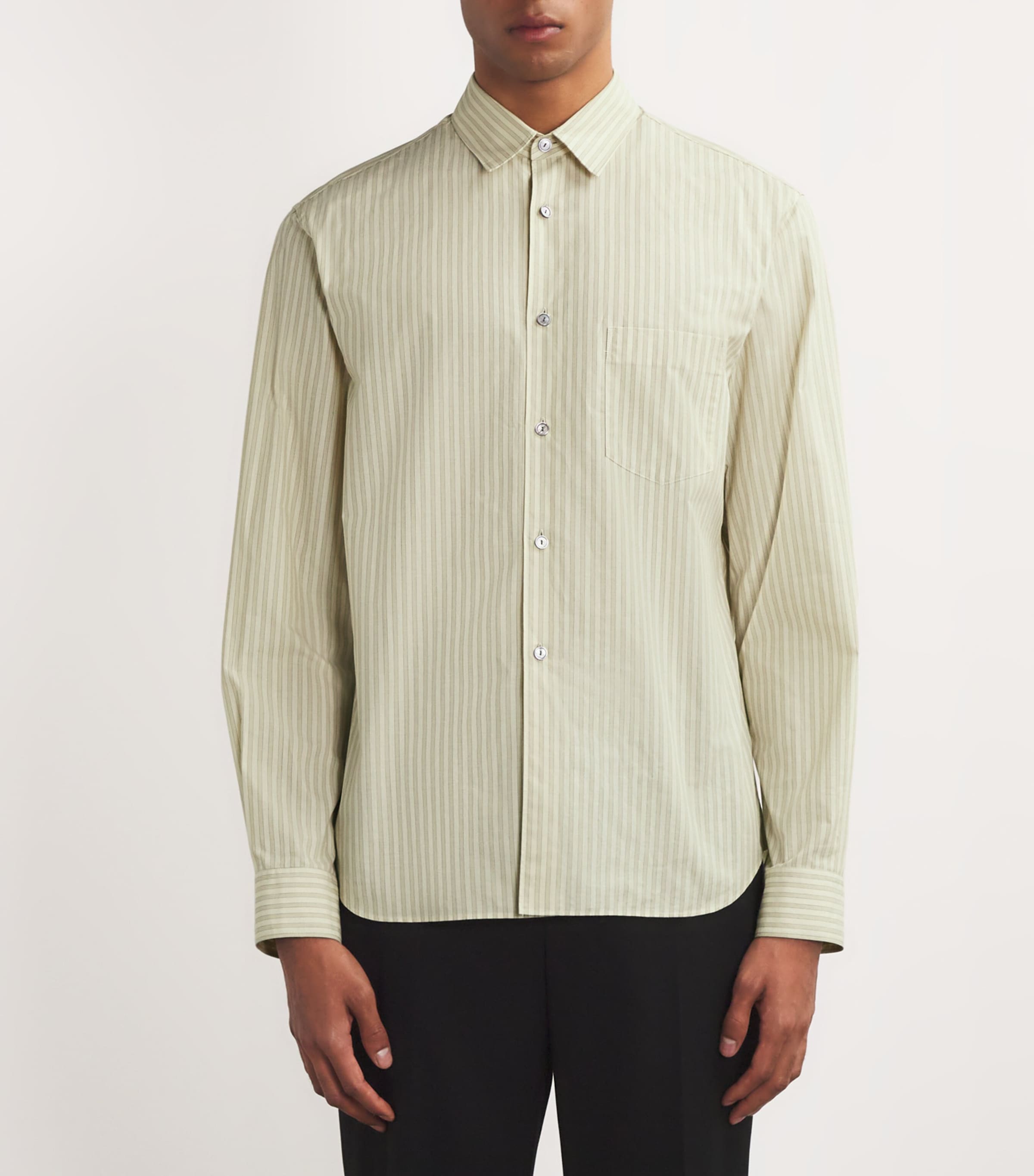 The Row Multi Ashford Organic Cotton Striped Shirt | Harrods US