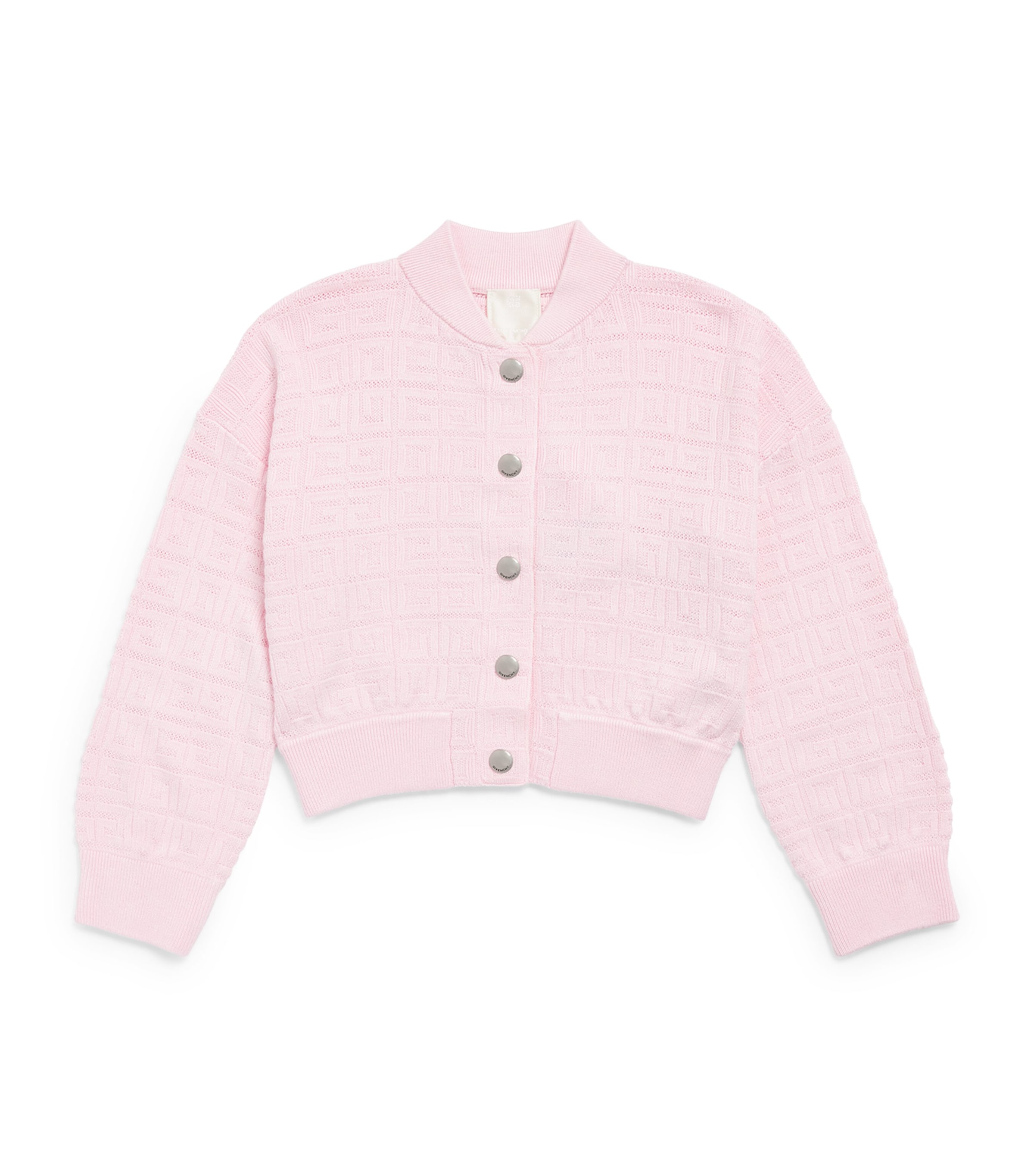Givenchy Knitted Monogram Cardigan In Pink