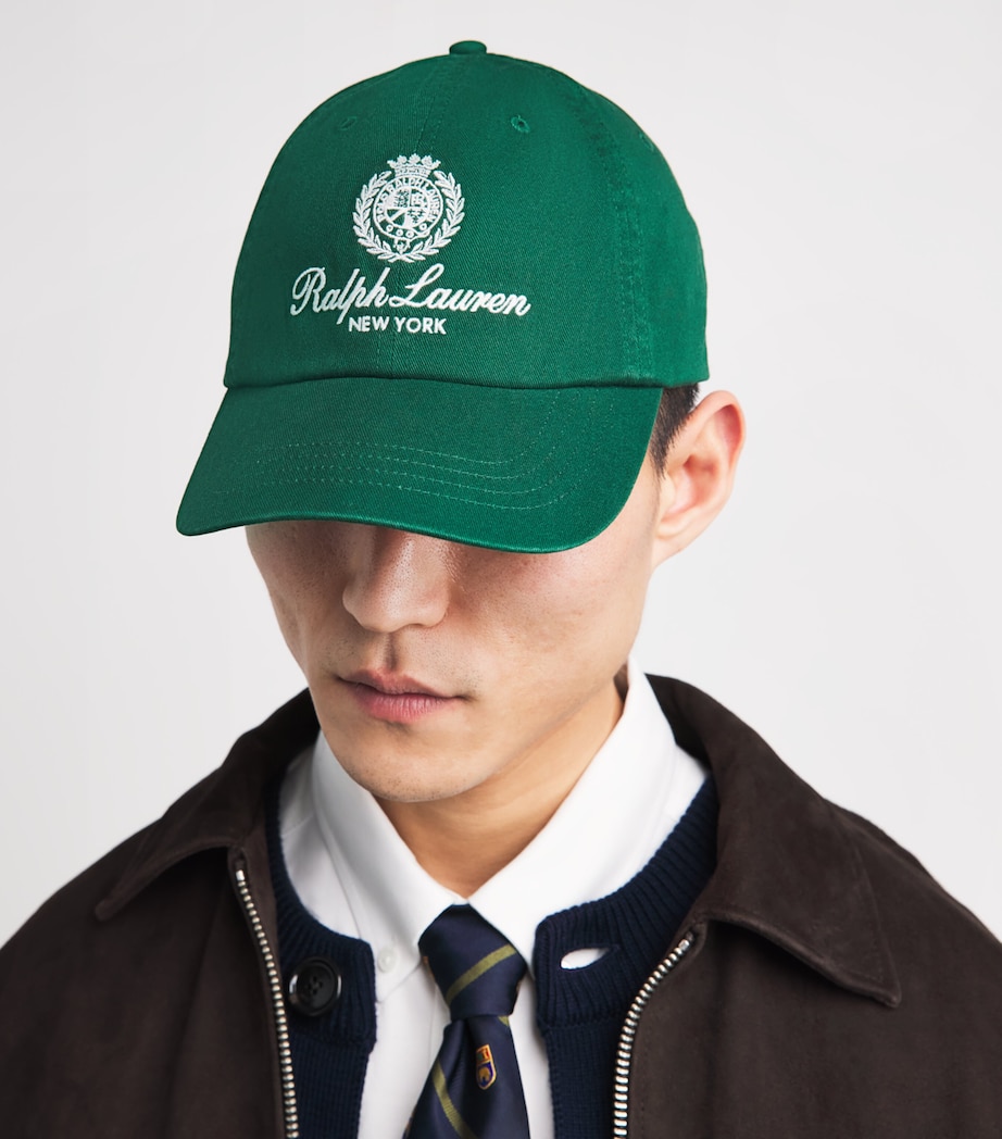 Polo Ralph Lauren Embroidered Crest Cap New Forest Image 2