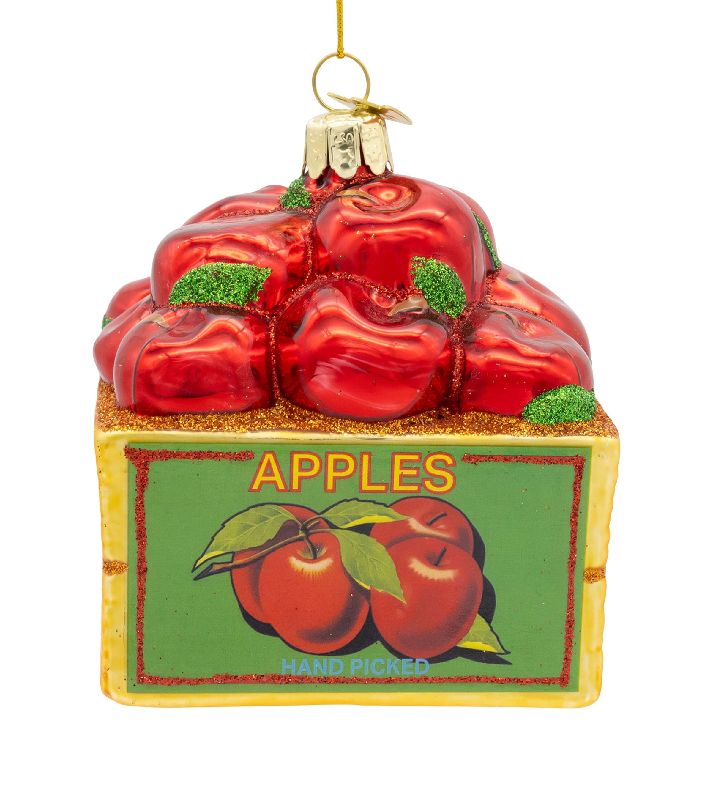 Kurt.S.Adler Glass Apple Box Tree Decoration Asst. Image 1