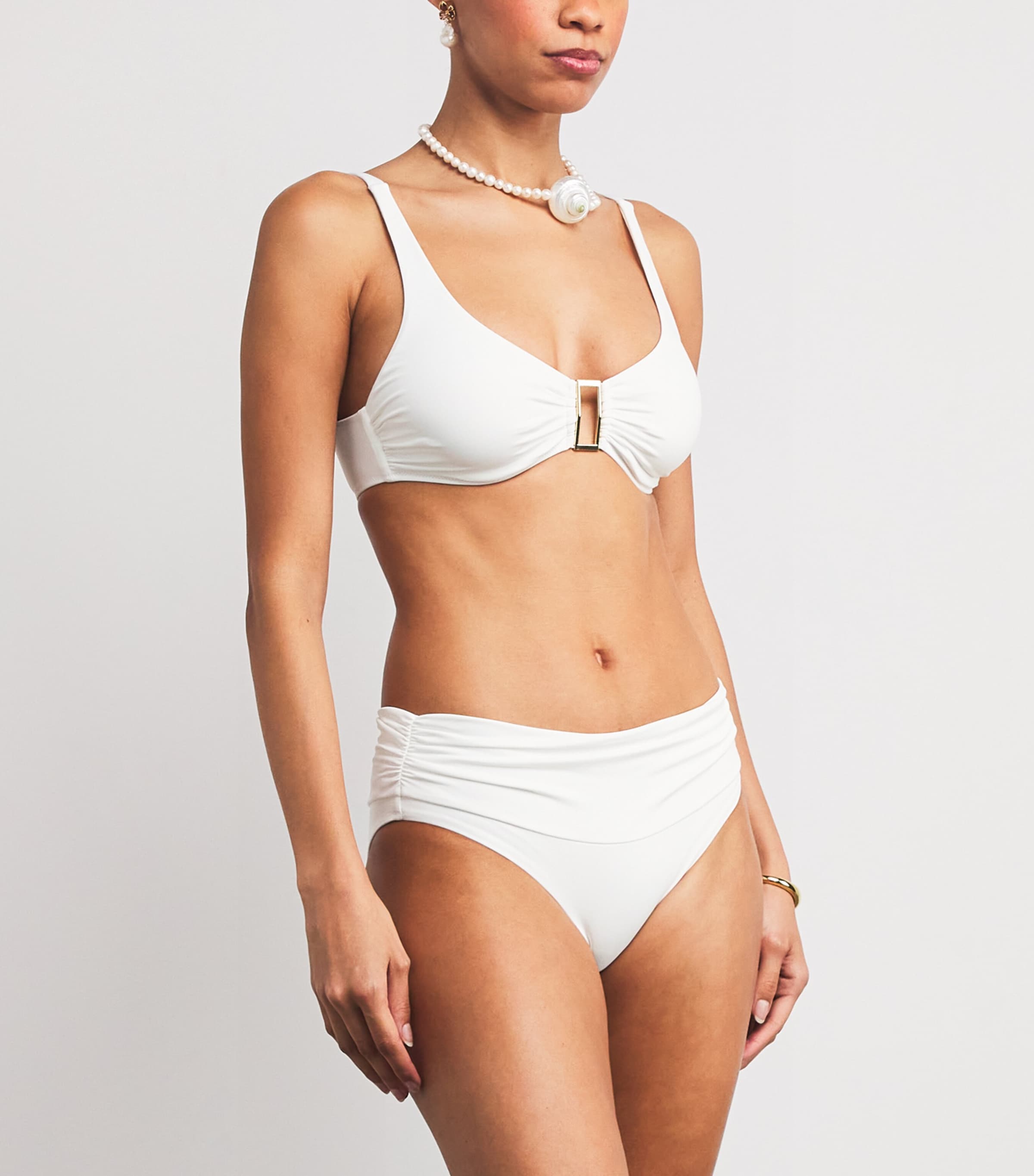 Bel Air Ring Bikini Top WHITE4 Image 2