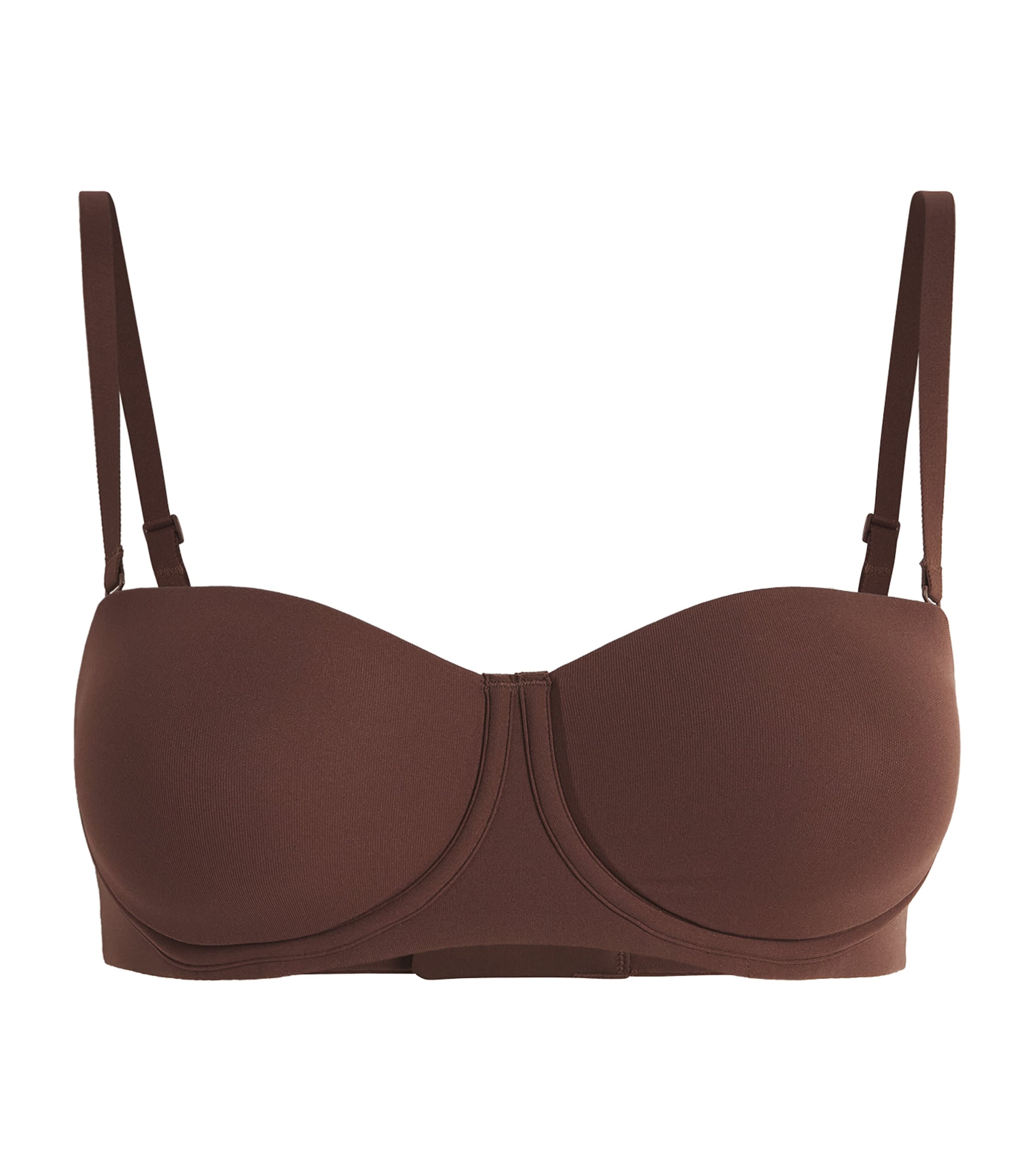 Skims Fits Everybody Strapless Bra In Brown