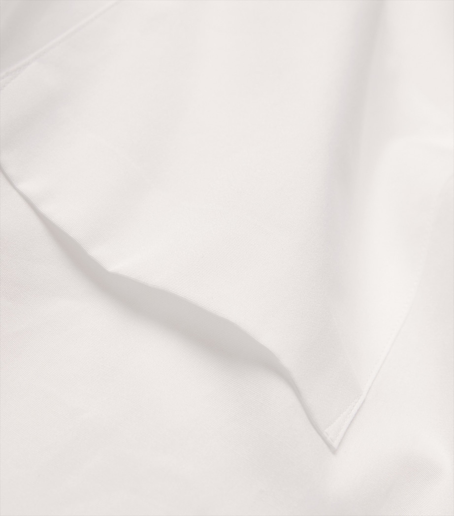Cotton Panel-Overlay Shirt WHITE Image 5