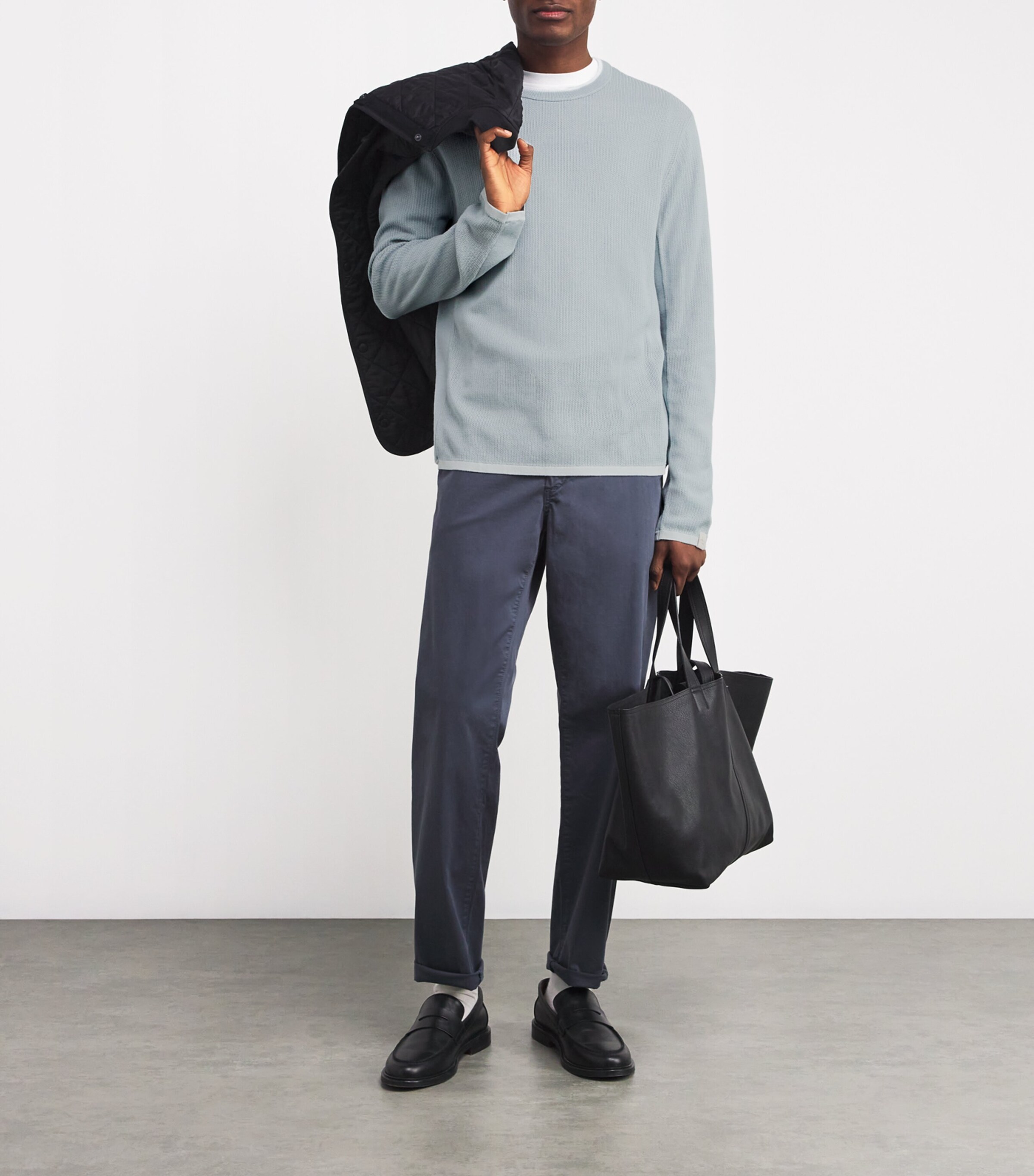 Cotton-Blend Sweatshirt LTBLUE Image 2