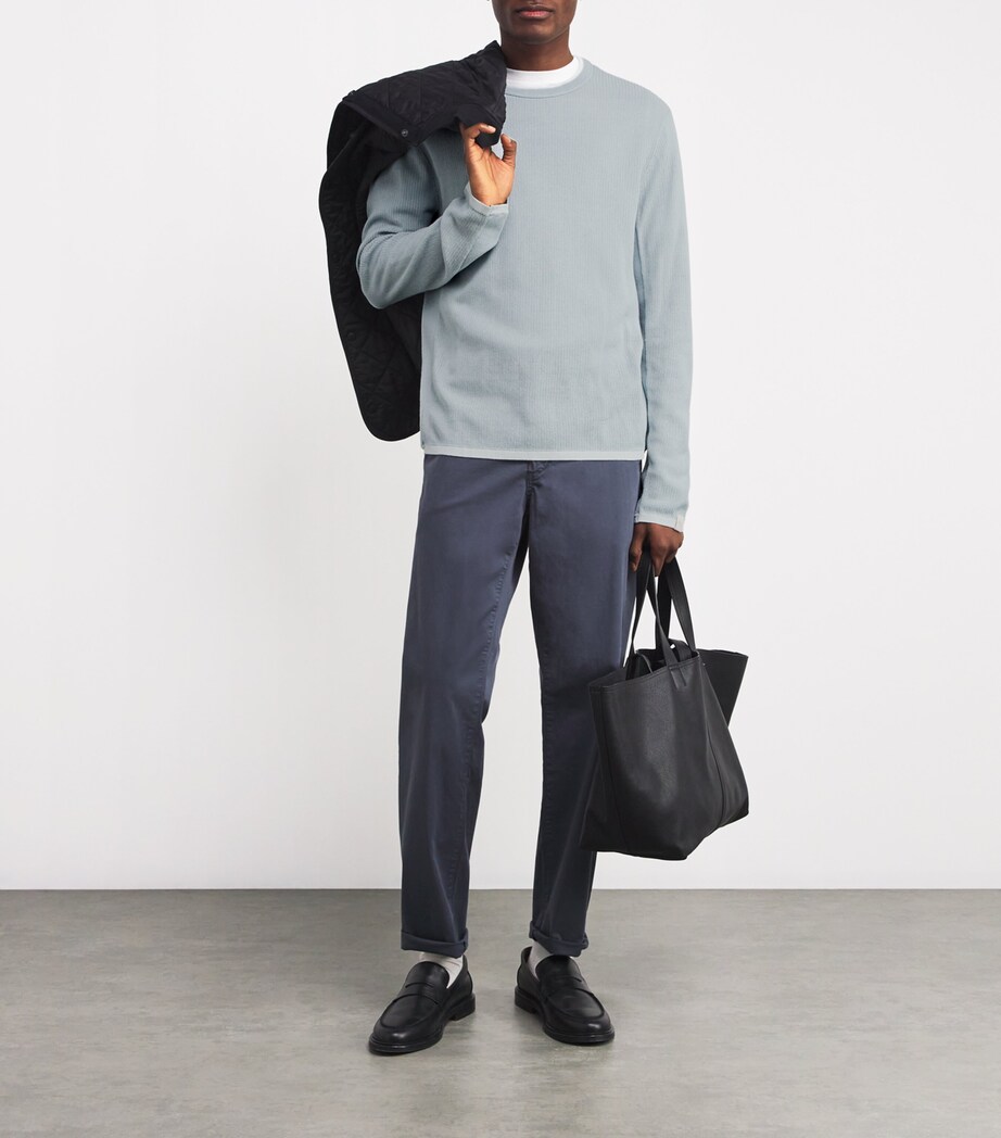 Cotton-Blend Sweatshirt LTBLUE Image 2