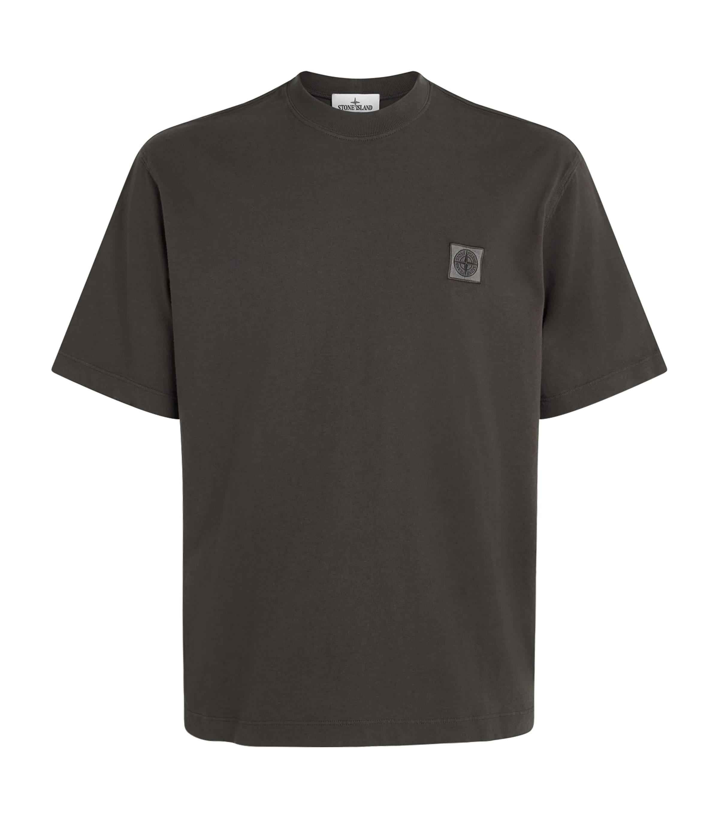 Stone Island Mens Cotton Logo T-Shirt Image 1