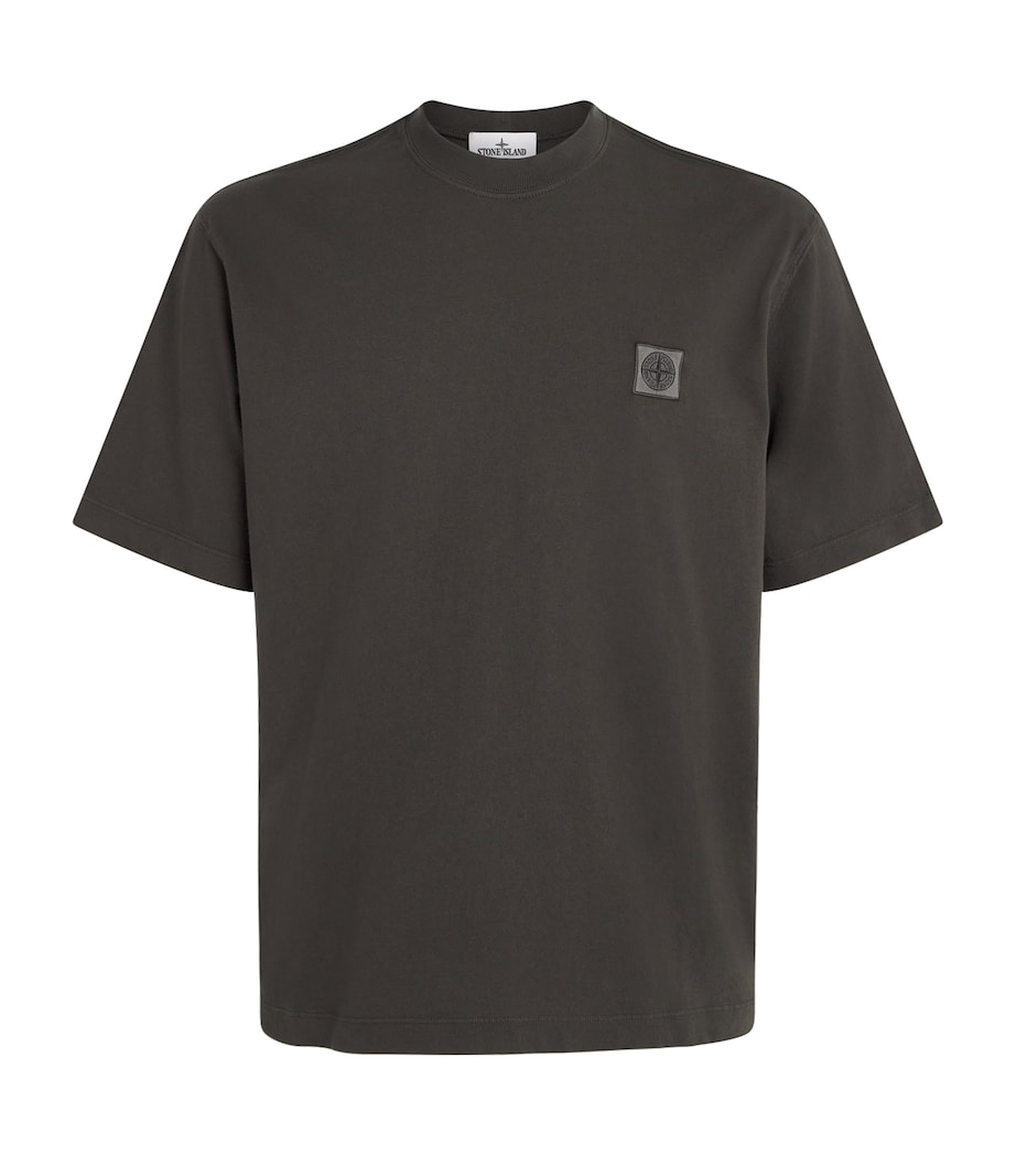 Stone Island Mens Cotton Logo T-Shirt Image 1