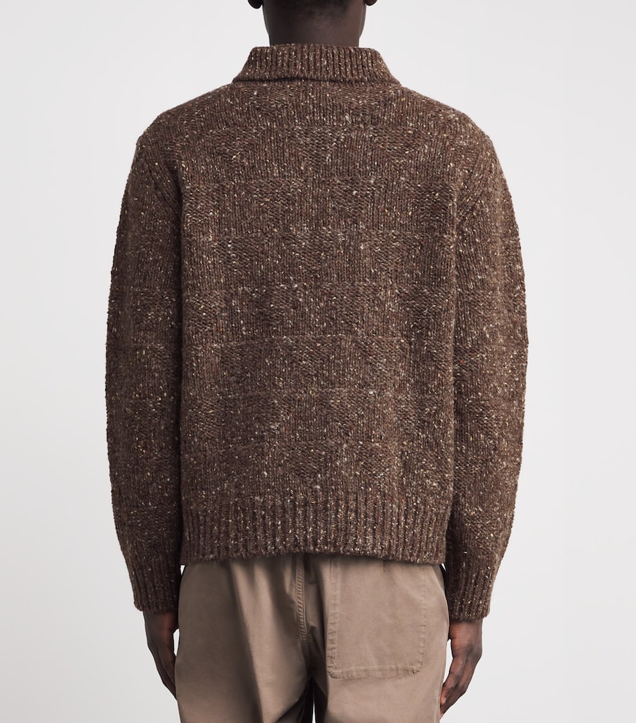 Wool Specked Erik Jacket SEAL BROWN Image 4