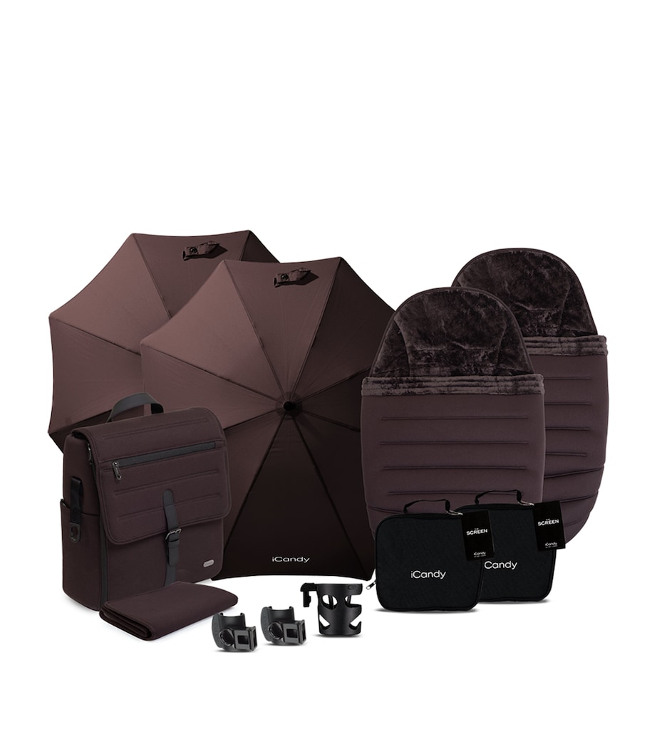 iCandy Peach 8 Double Pushchair and Carrycot Set Coffee Bean Image 8