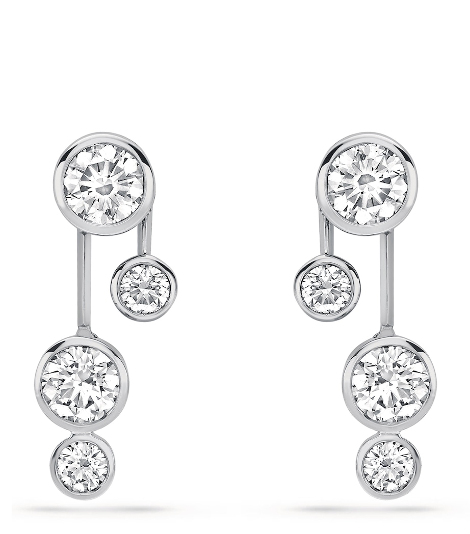 Platinum and Diamond Raindance Earrings PLATINUM Image 1
