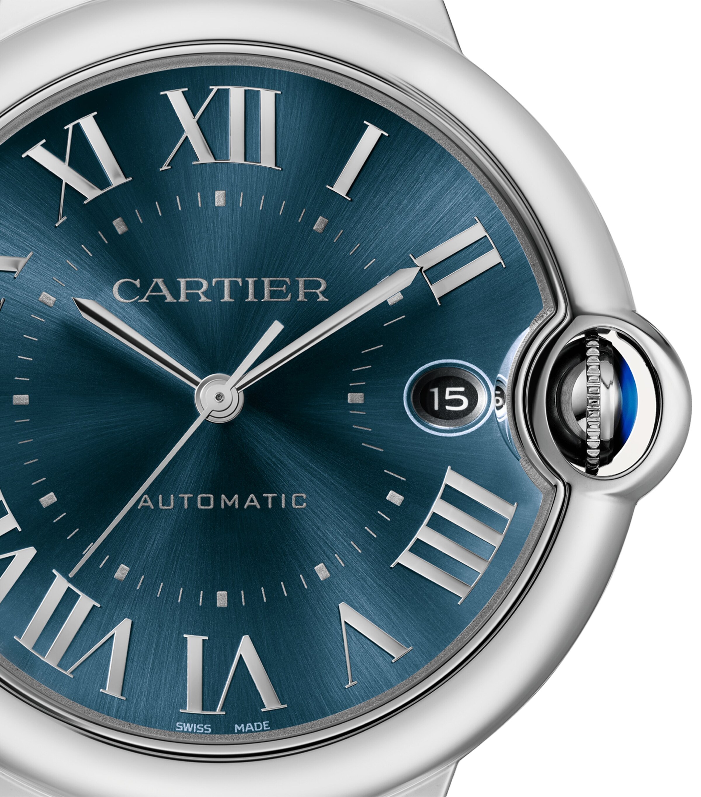 Cartier Stainless Steel Ballon Bleu de Cartier Watch 40mm Silver Image 6