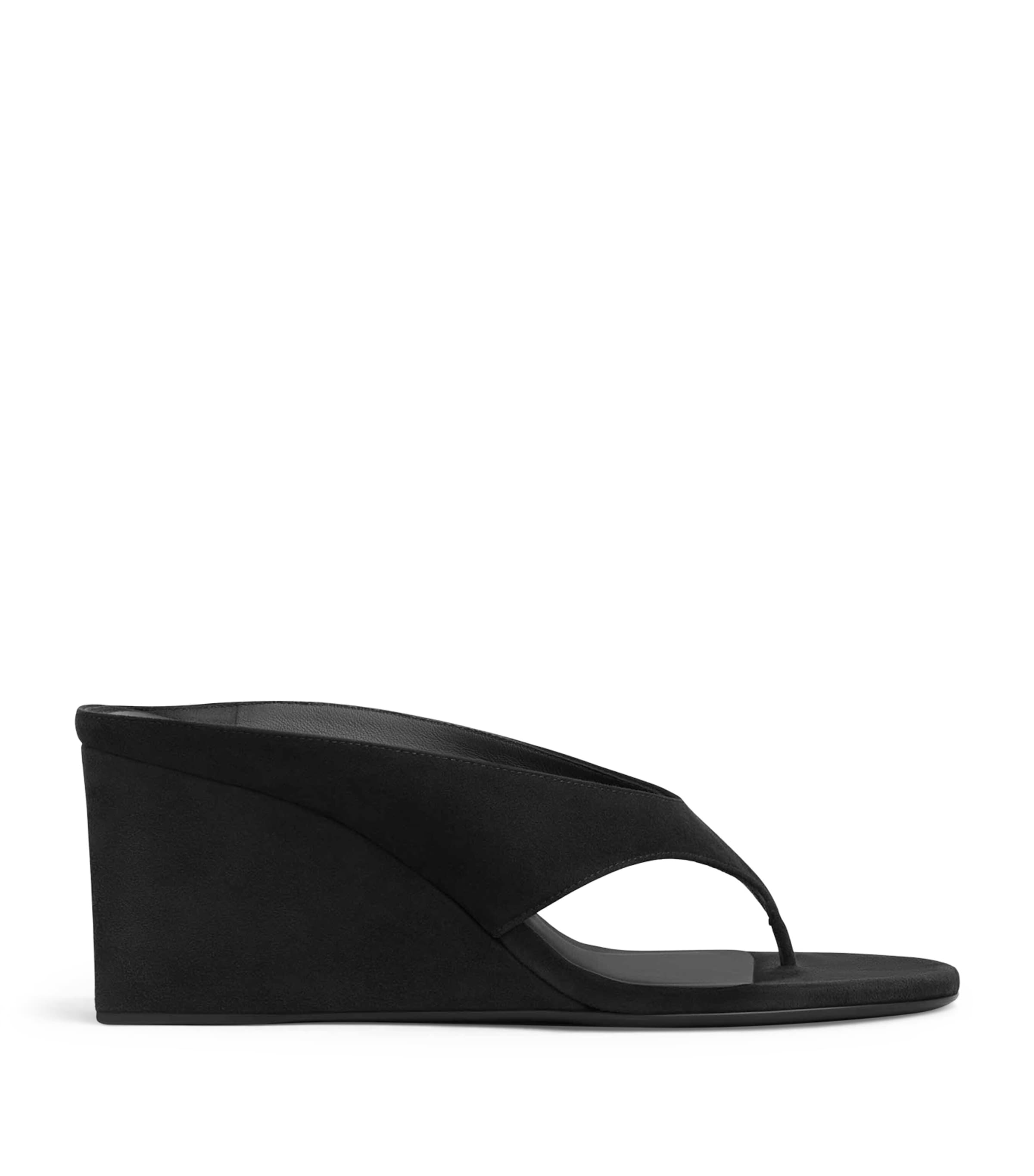 Alaïa Suede Cube Wedge Sandals 75 | Women Shoes | Heels | Sandals | Designers | Alaïa