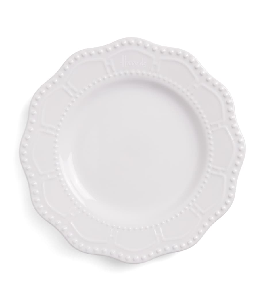 Stoneware Brompton Side Plate (19cm) WHITE Image 1