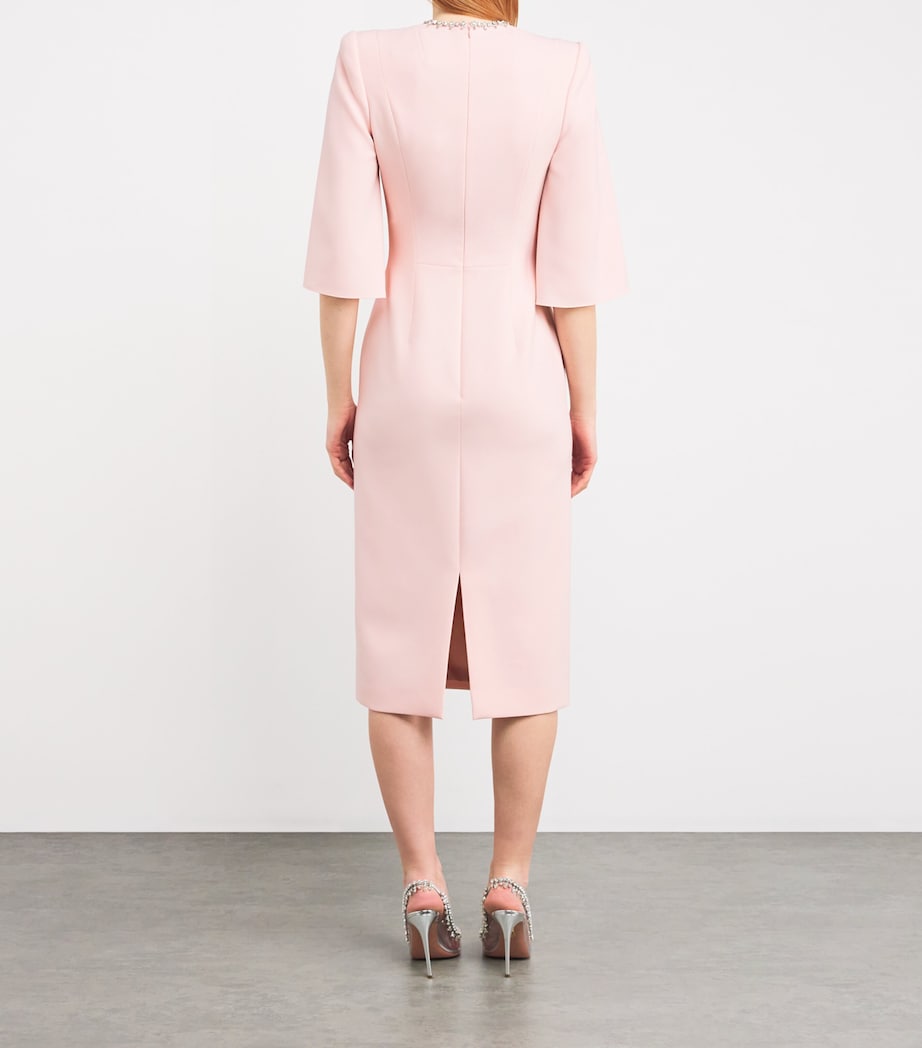 Crepe Embellished Midi Dress BUNNY 494 Image 3