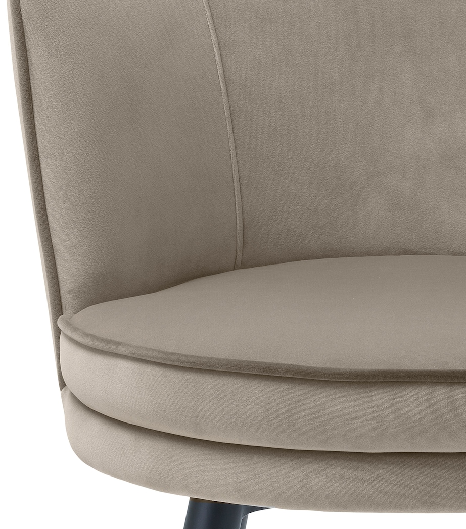 Velvet Grenada Dining Chair GREY Image 4