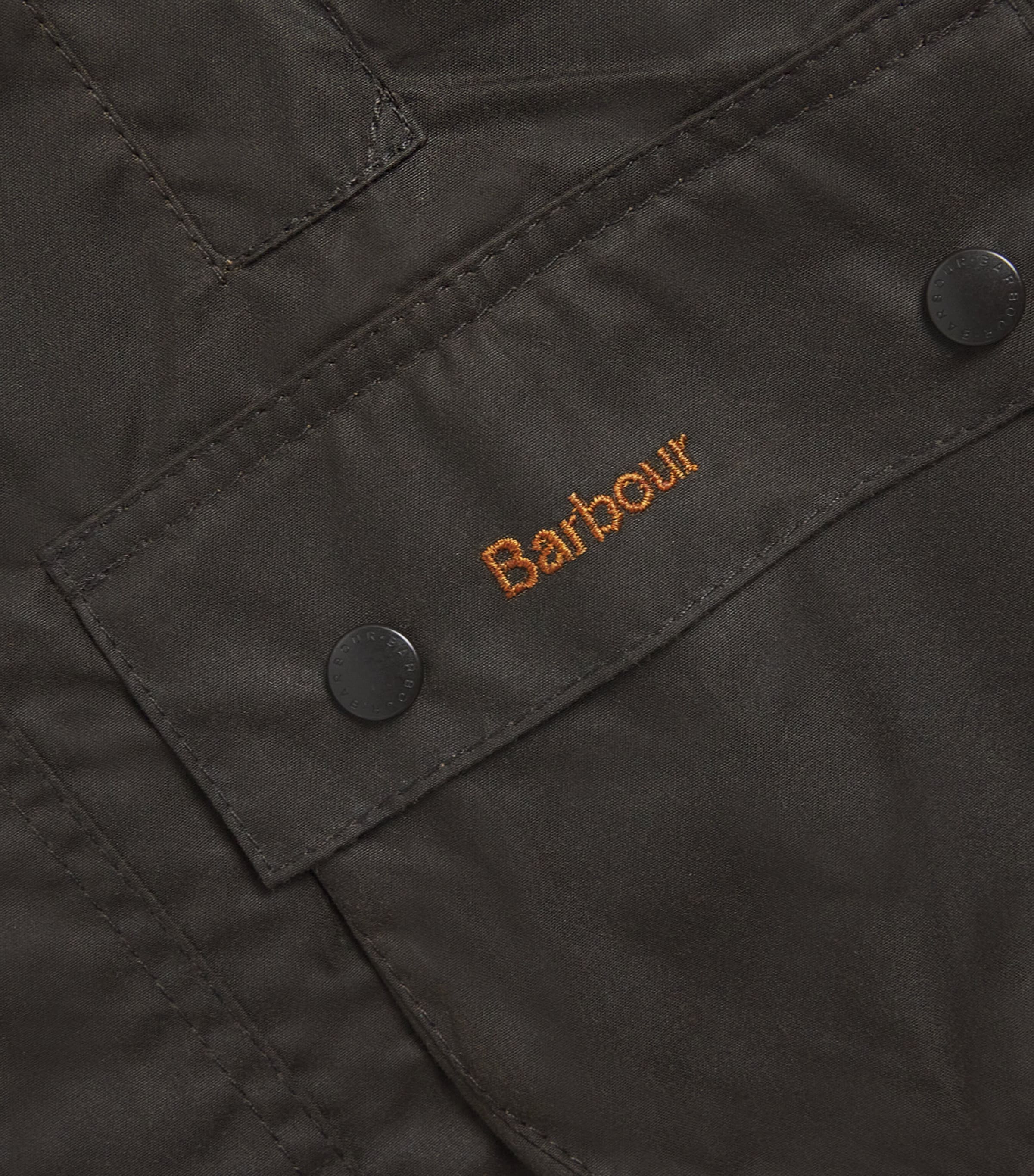 Barbour Kids 왁스드 보포트 자켓