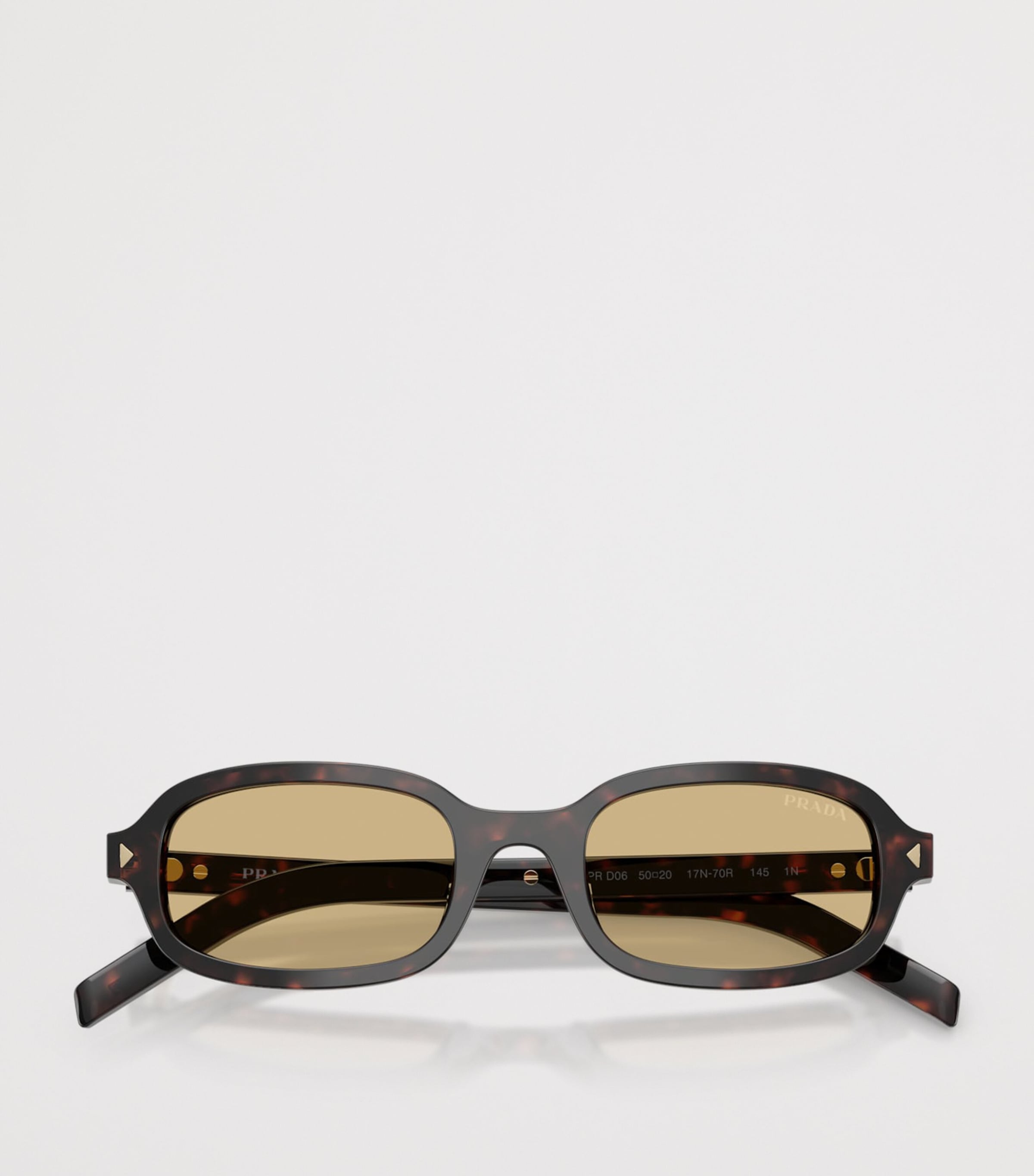 Prada Acetate Oval Sunglasses Brown Image 5