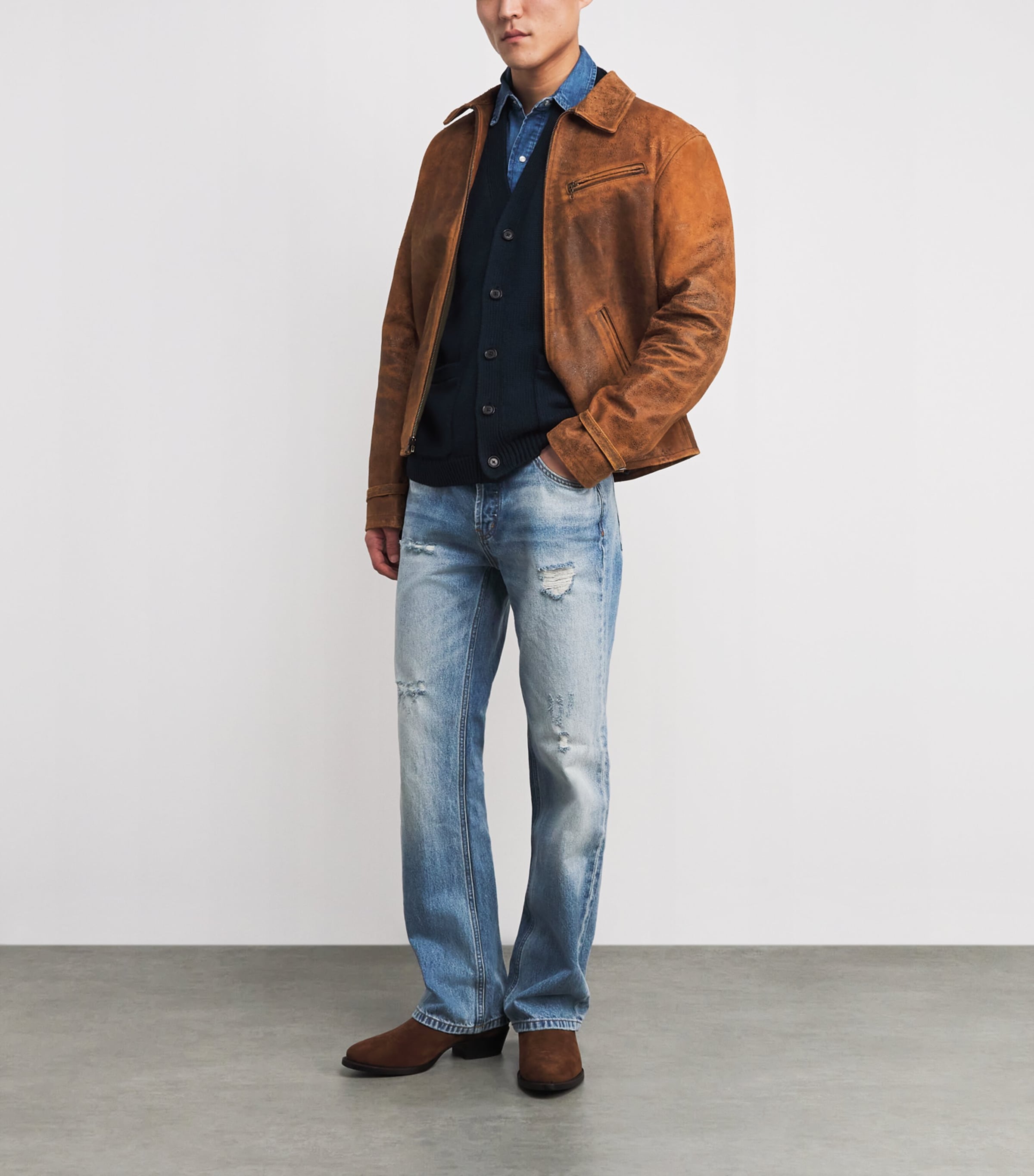 Cotton Cardigan HUNTER NAVY Image 2