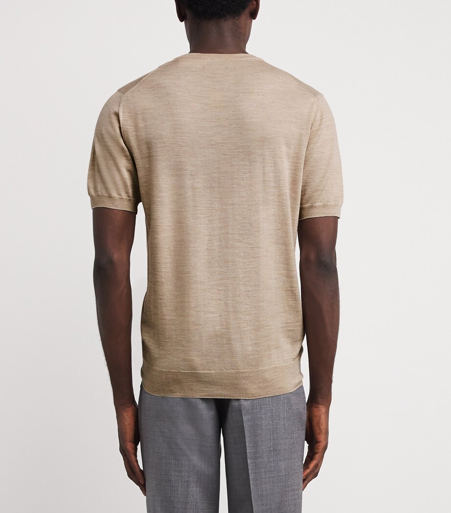 Virgin Wool T-Shirt 150 BEIGE Image 4