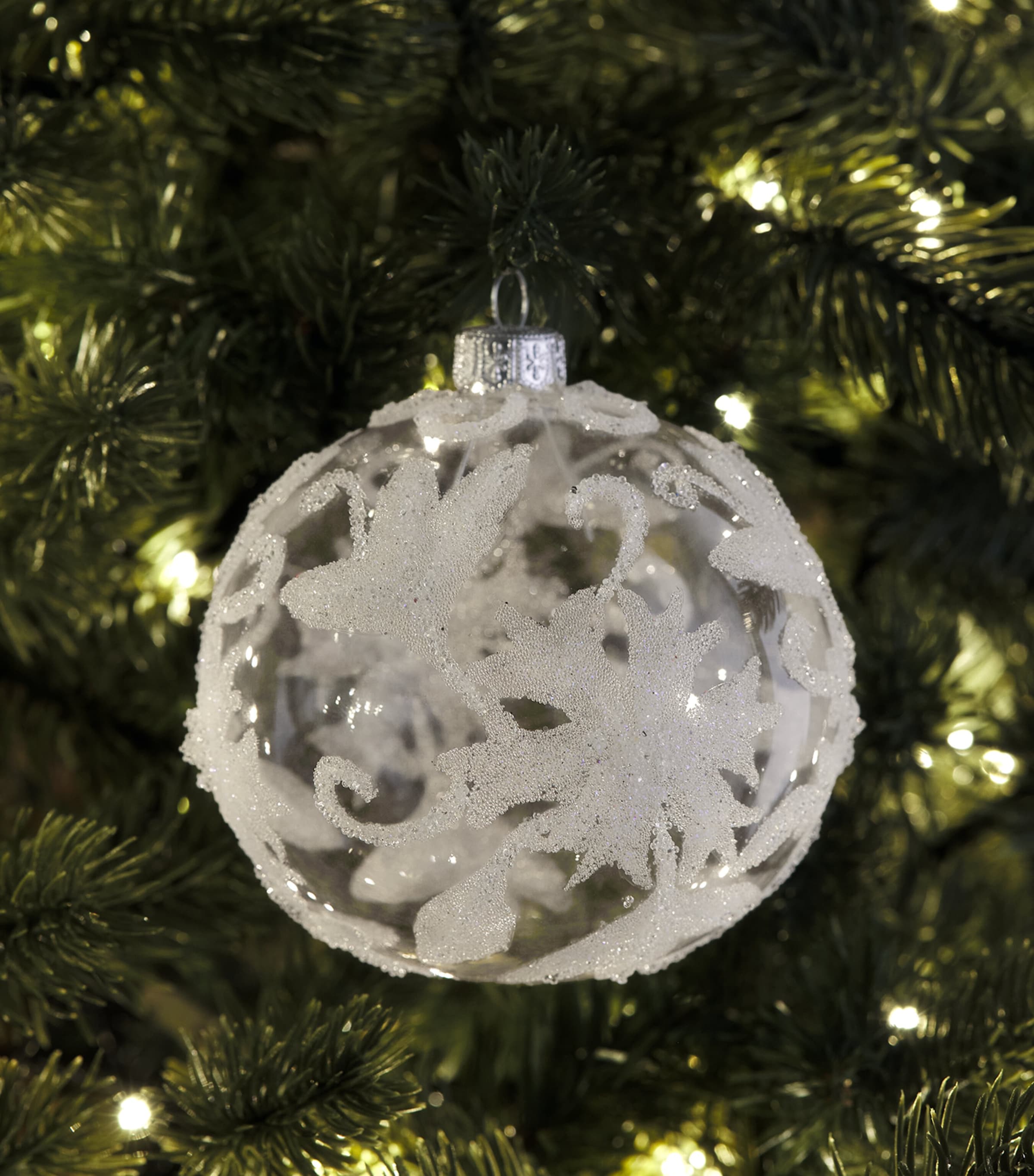 Harrods Bead-Embellished Bauble White Image 3