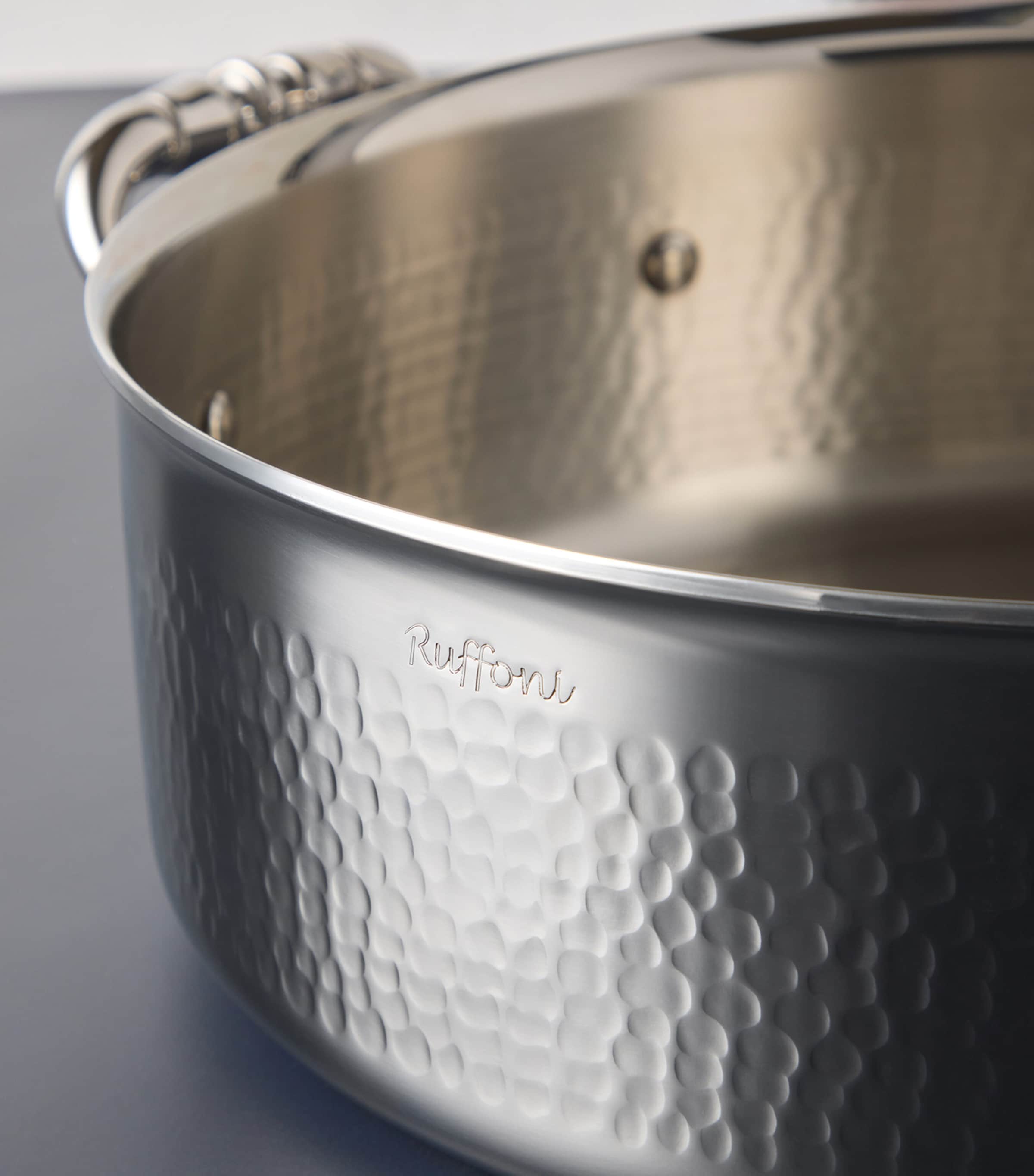Ruffoni Opus Prima Saucepan with Lid (20cm) Metallic Image 5
