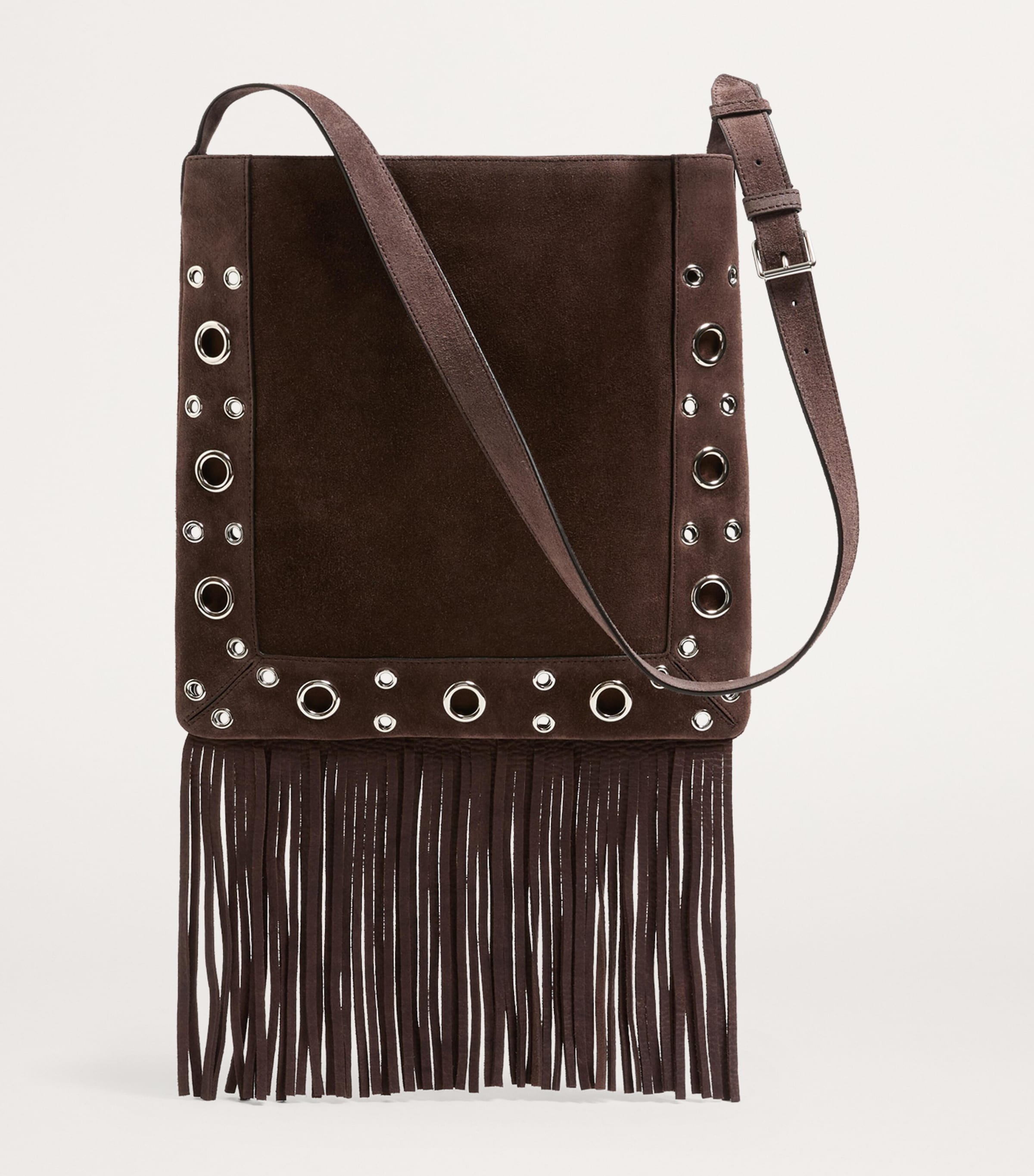 ショルダーバッグ VALENTINO BROWN SUEDE NELLCOTE CROSSBODY BAG Nellcôte Small suede crossbody bag in brown - Valentino