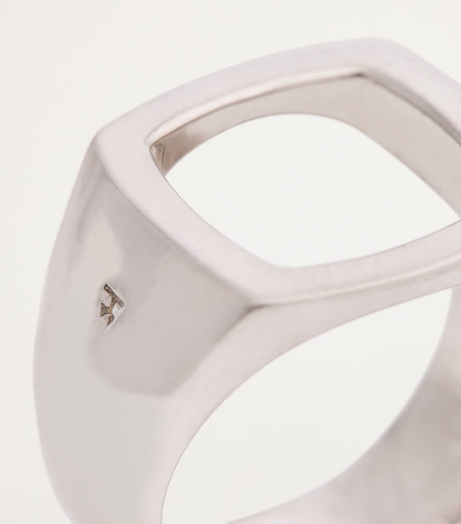 Sterling Silver Cushion Open Ring NA Image 6