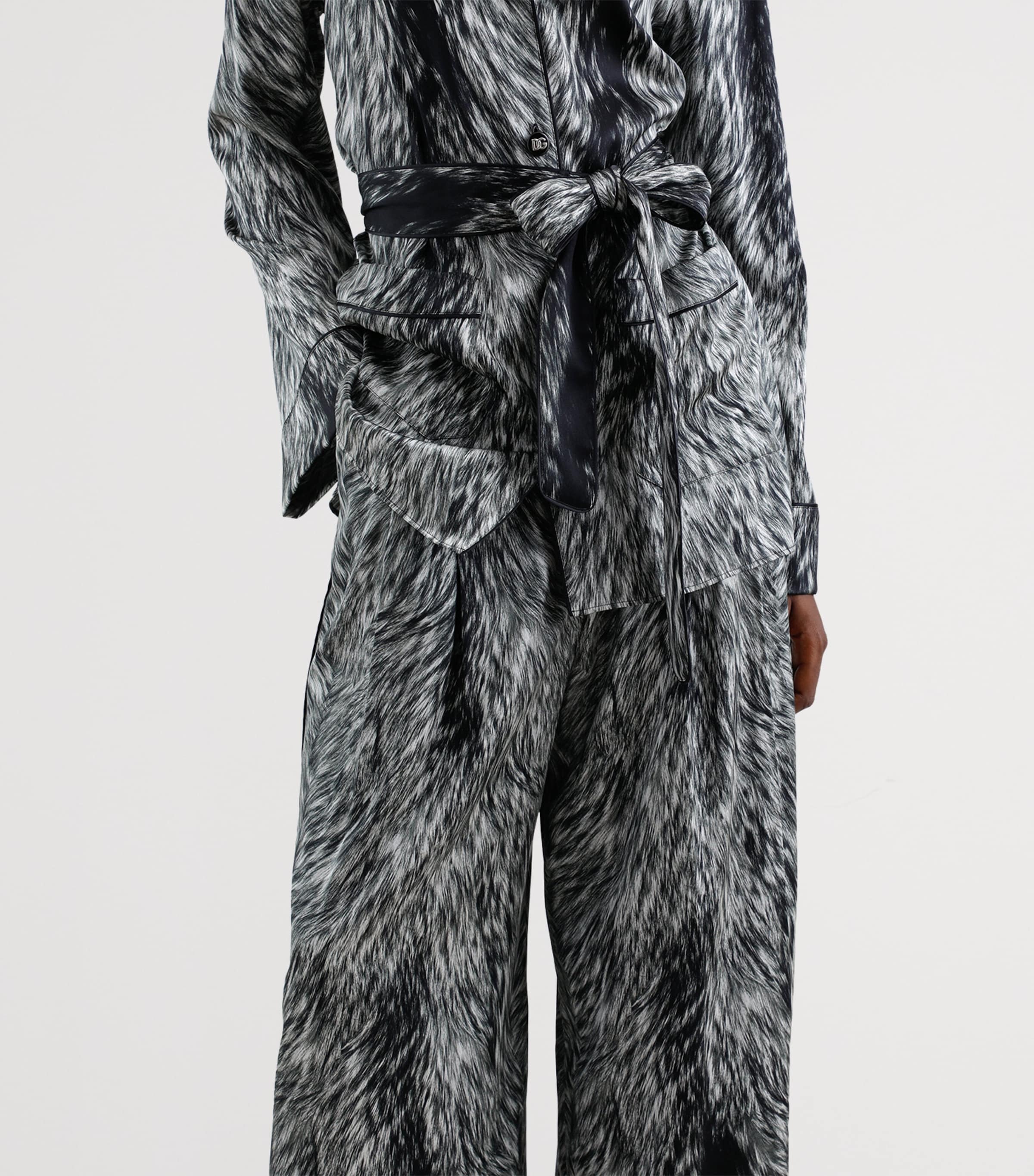 Silk-Blend Printed Trousers HI3VQ-PELLICCIA FDO. Image 5