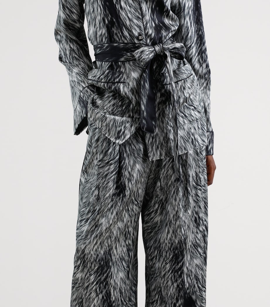 Silk-Blend Printed Trousers HI3VQ-PELLICCIA FDO. Image 5