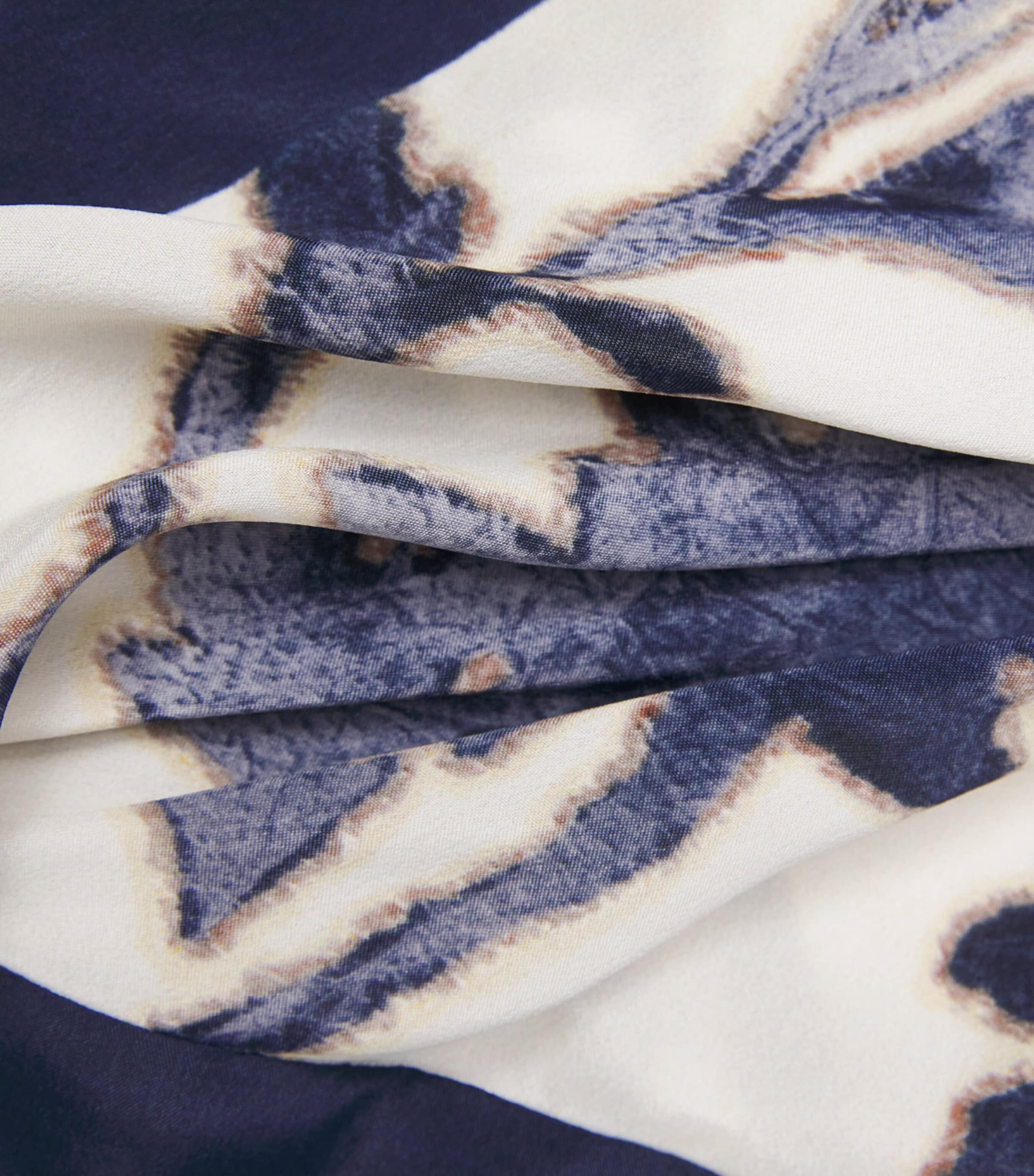 SIR. Womens Printed Philippa Scarf Crop Top Eira Midnight Image 6