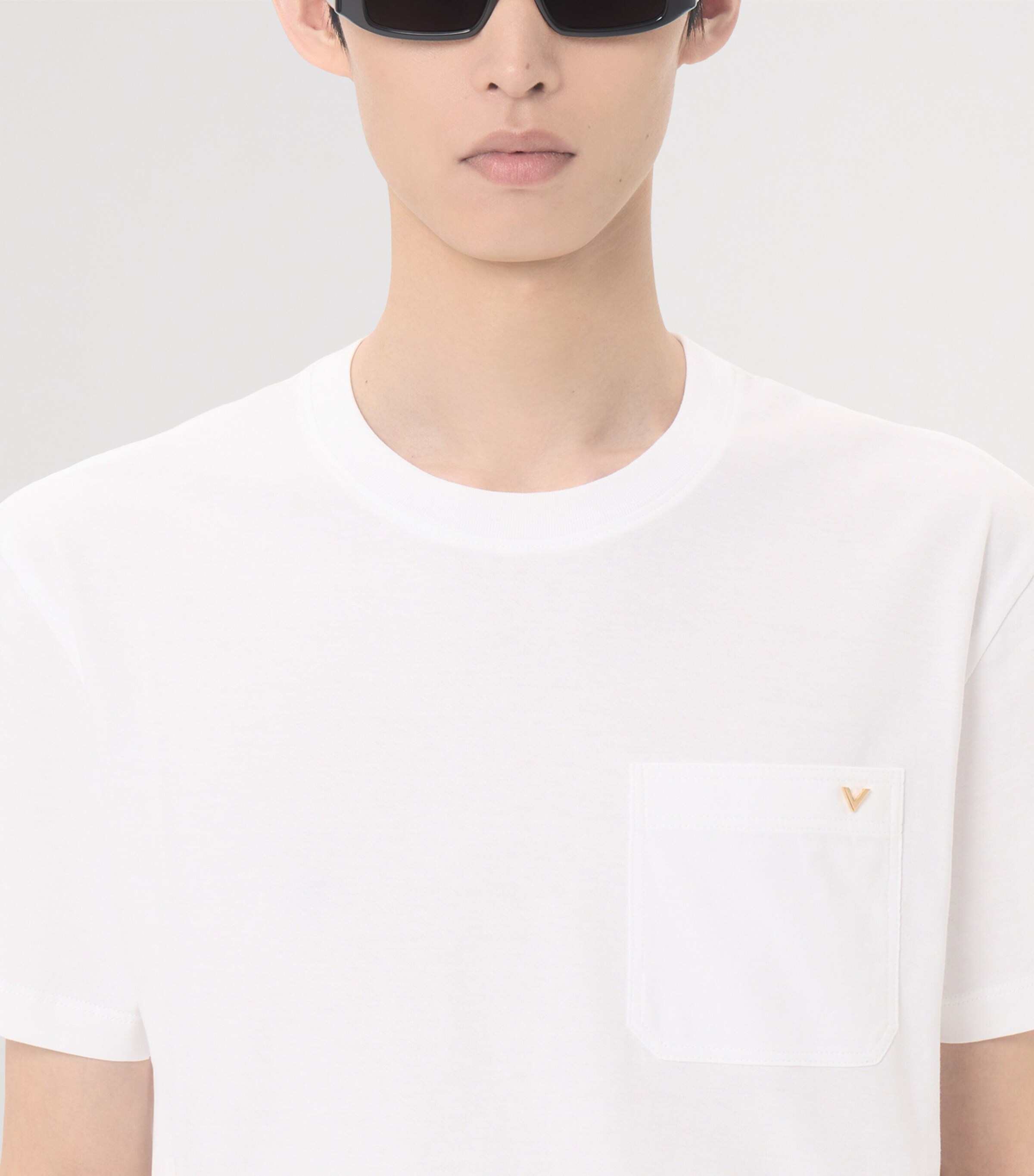Valentino Garavani Mens Cotton VGold T-Shirt Image 6