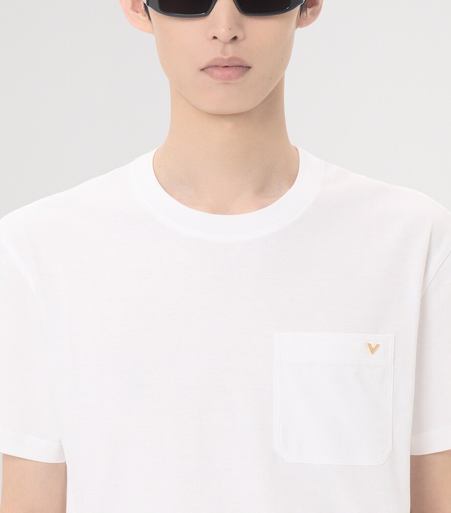 Valentino Garavani Mens Cotton VGold T-Shirt Image 6