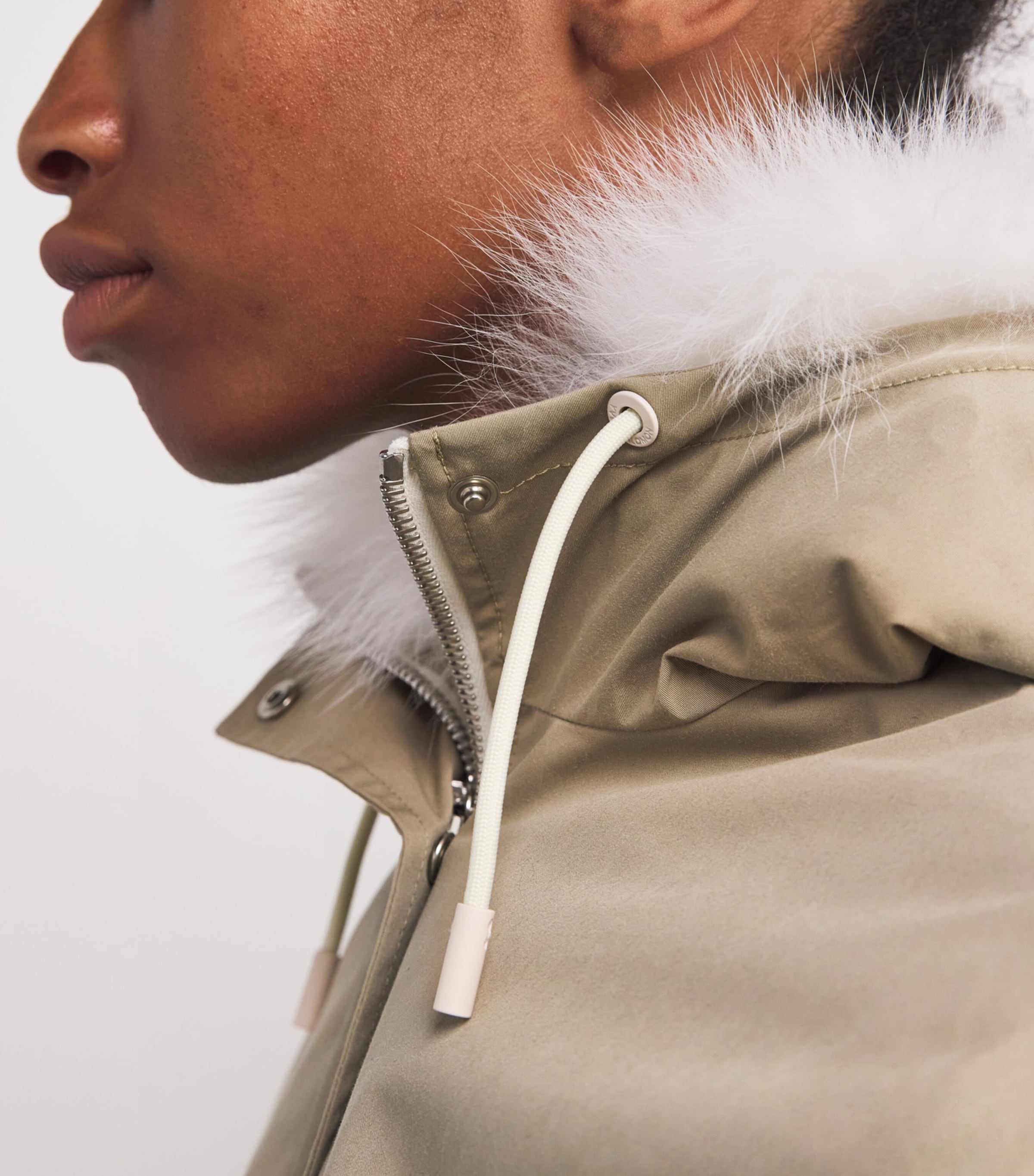 Waterproof Fur-Trim Parka Coat B3226 Image 6