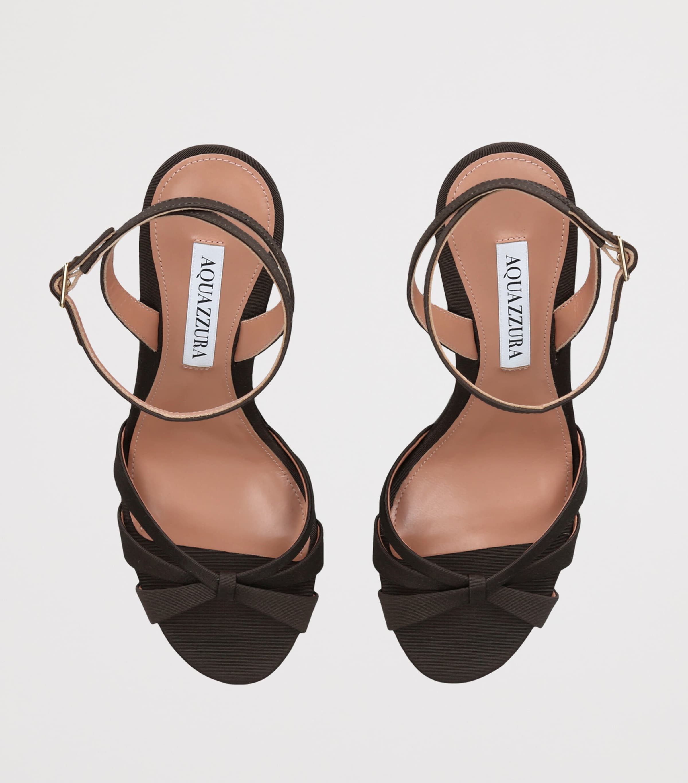 Aquazzura Tati Slingback Sandals 85 Dark Brown Image 4